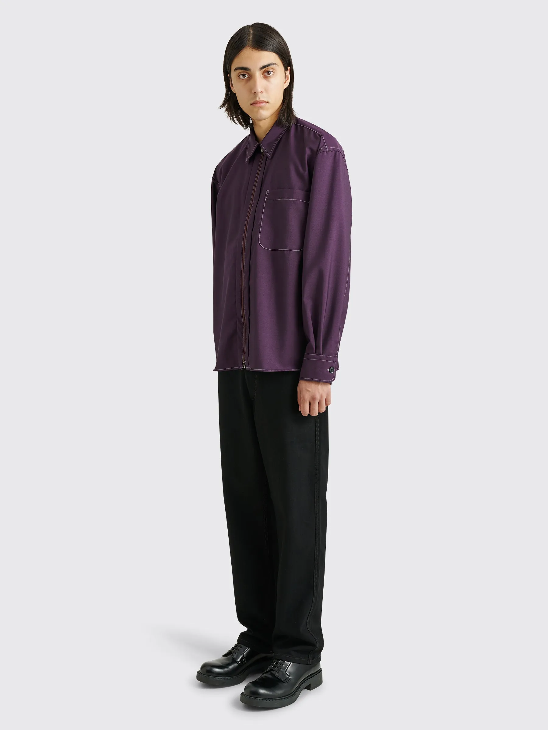 Lemaire Curved 5 Pocket Pants Black sold by Tres Bien product image thumbnail 3