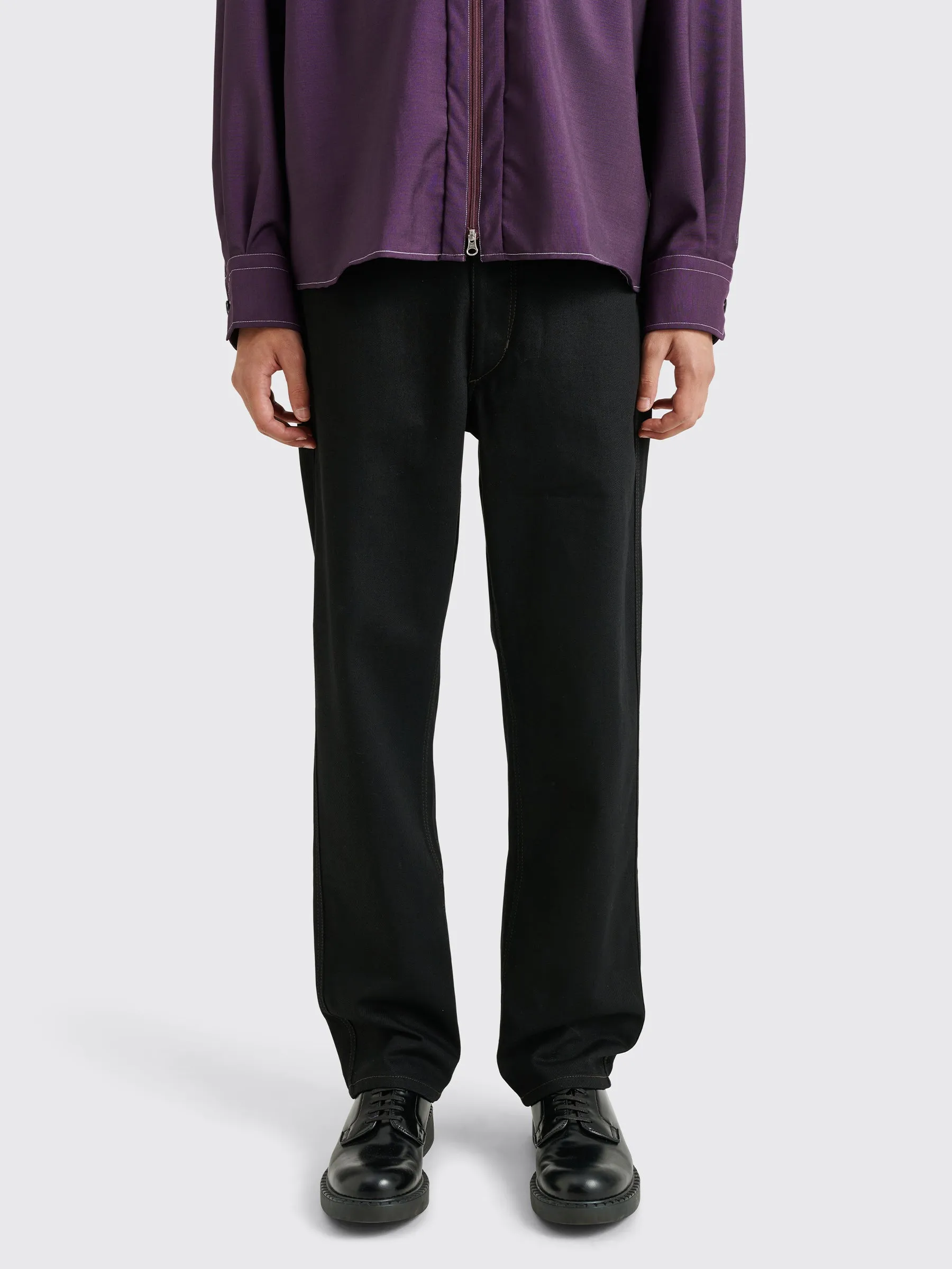 Lemaire Curved 5 Pocket Pants Black sold by Tres Bien product image thumbnail 2