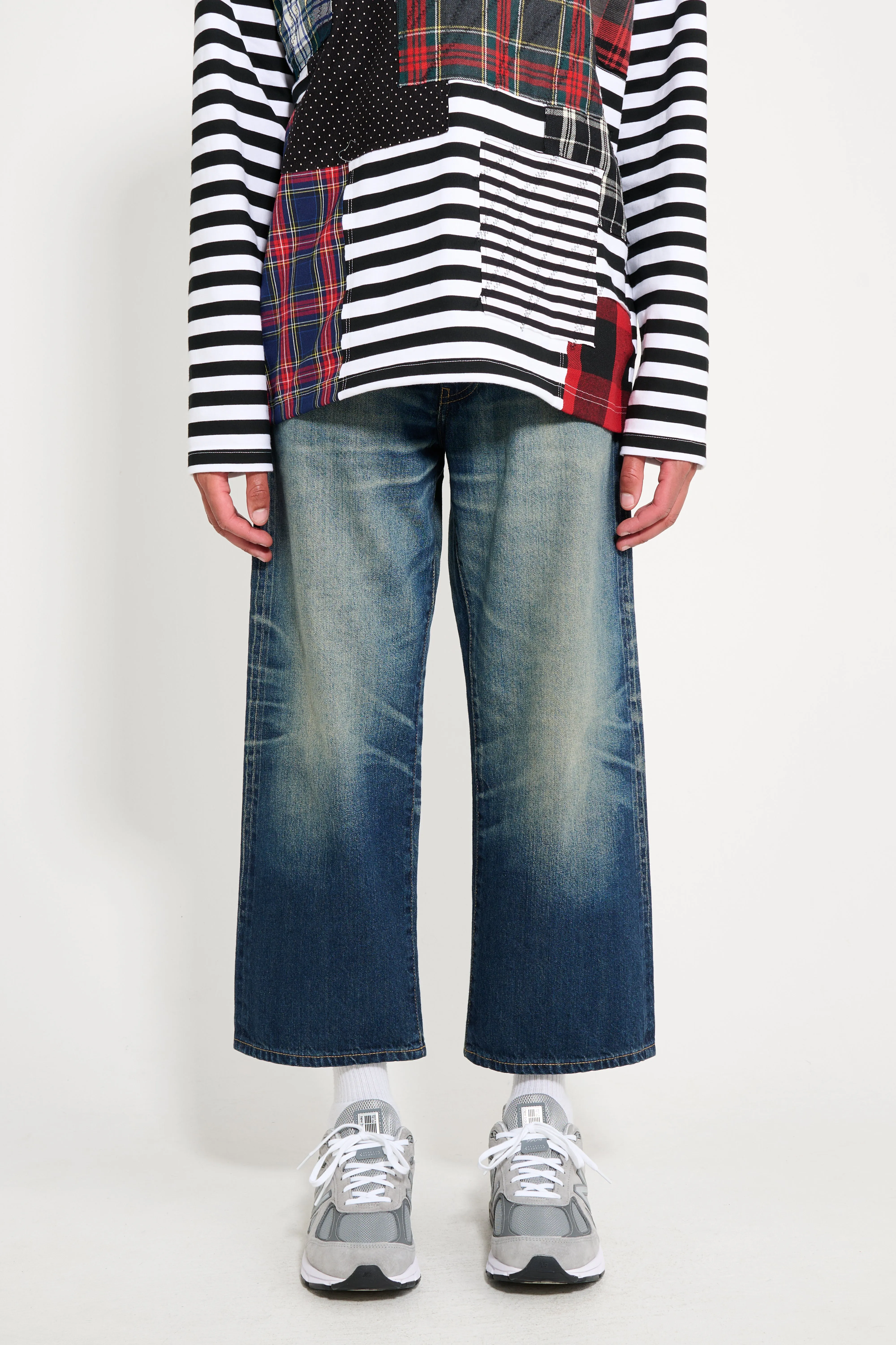 Junya Watanabe MAN Cropped Jeans Vintage Wash sold by Tres Bien