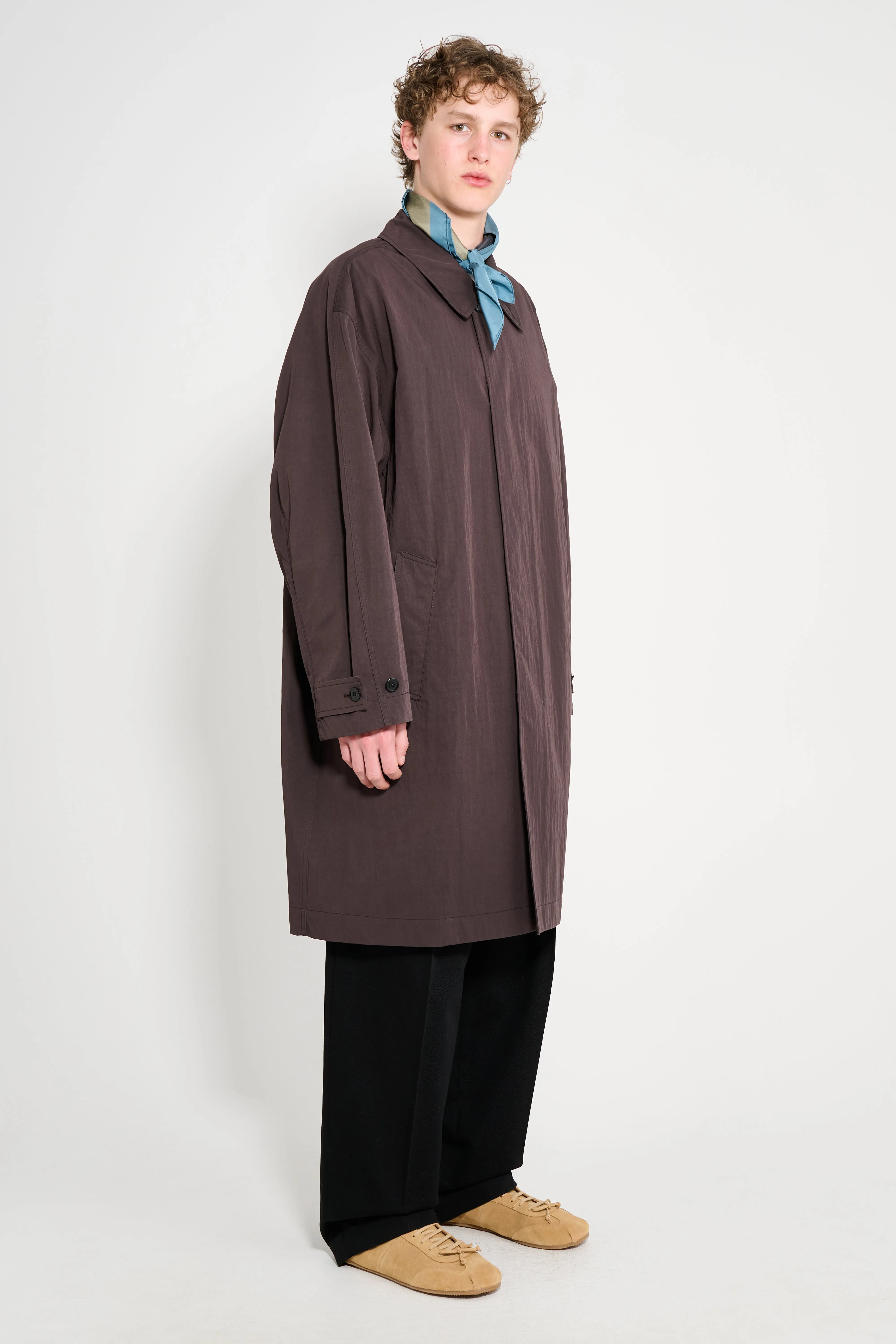 Lemaire Car Coat Dark Chocolate sold by Tres Bien product image thumbnail 4