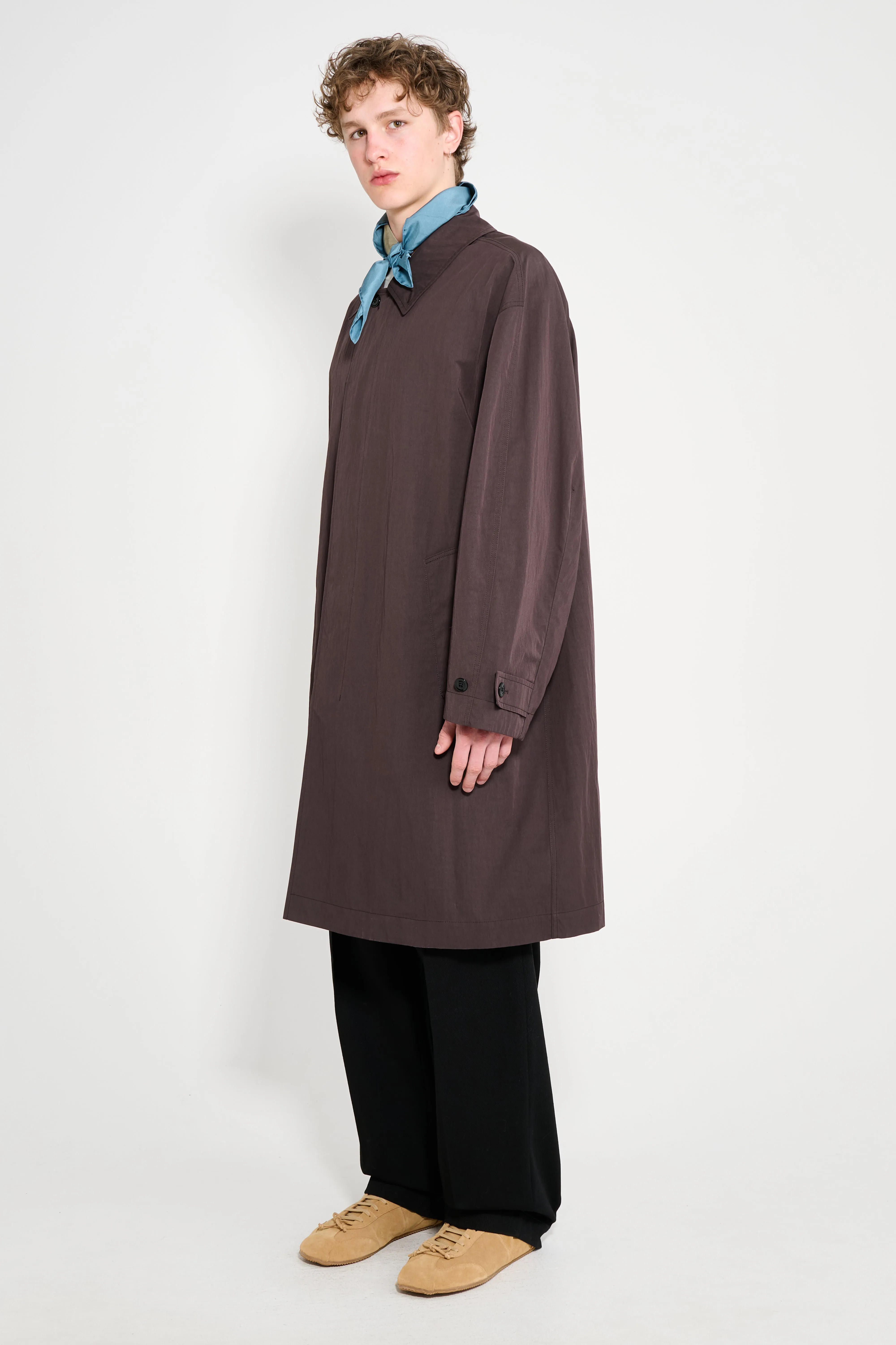Lemaire Car Coat Dark Chocolate sold by Tres Bien product image thumbnail 2