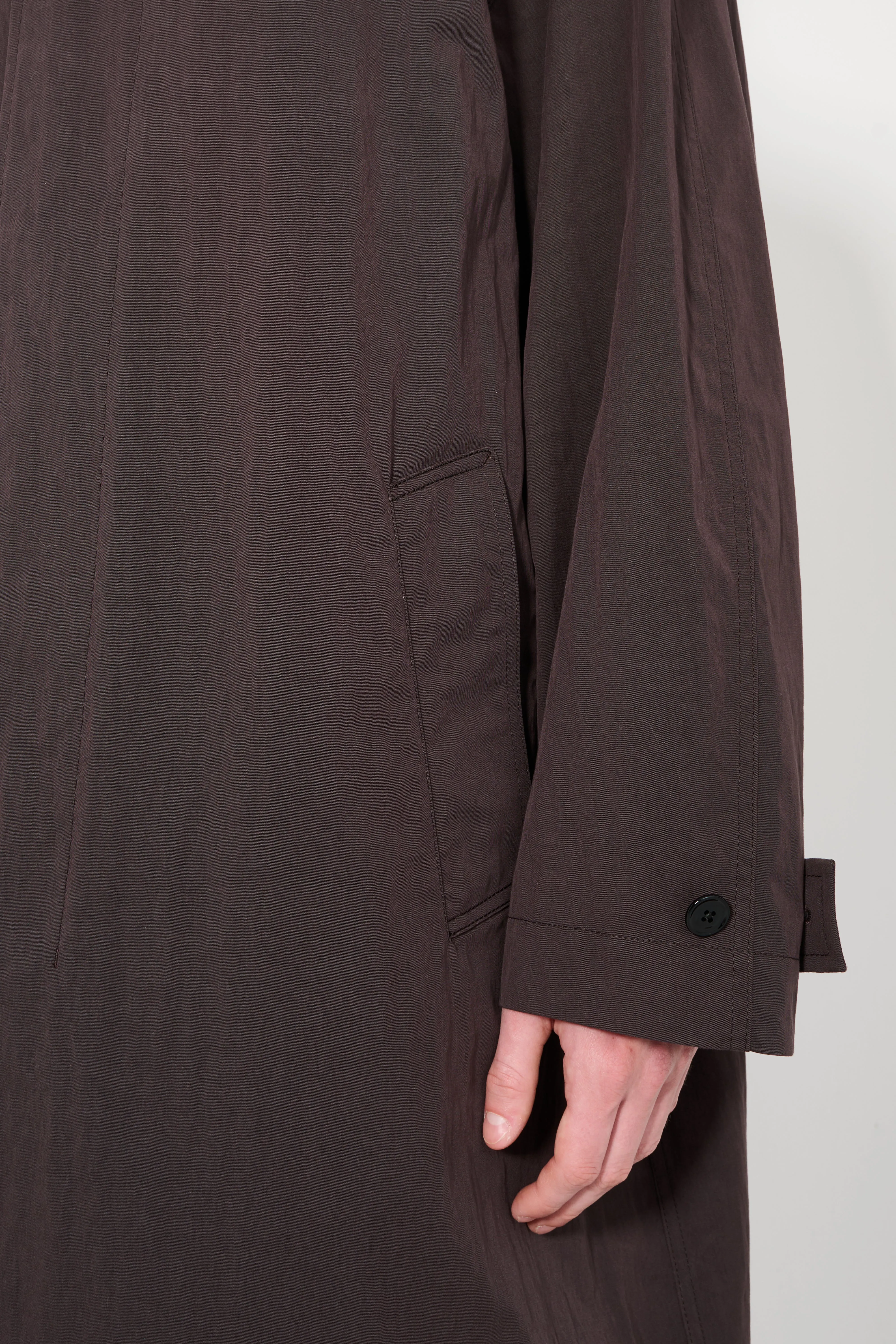 Lemaire Car Coat Dark Chocolate sold by Tres Bien product image thumbnail 5