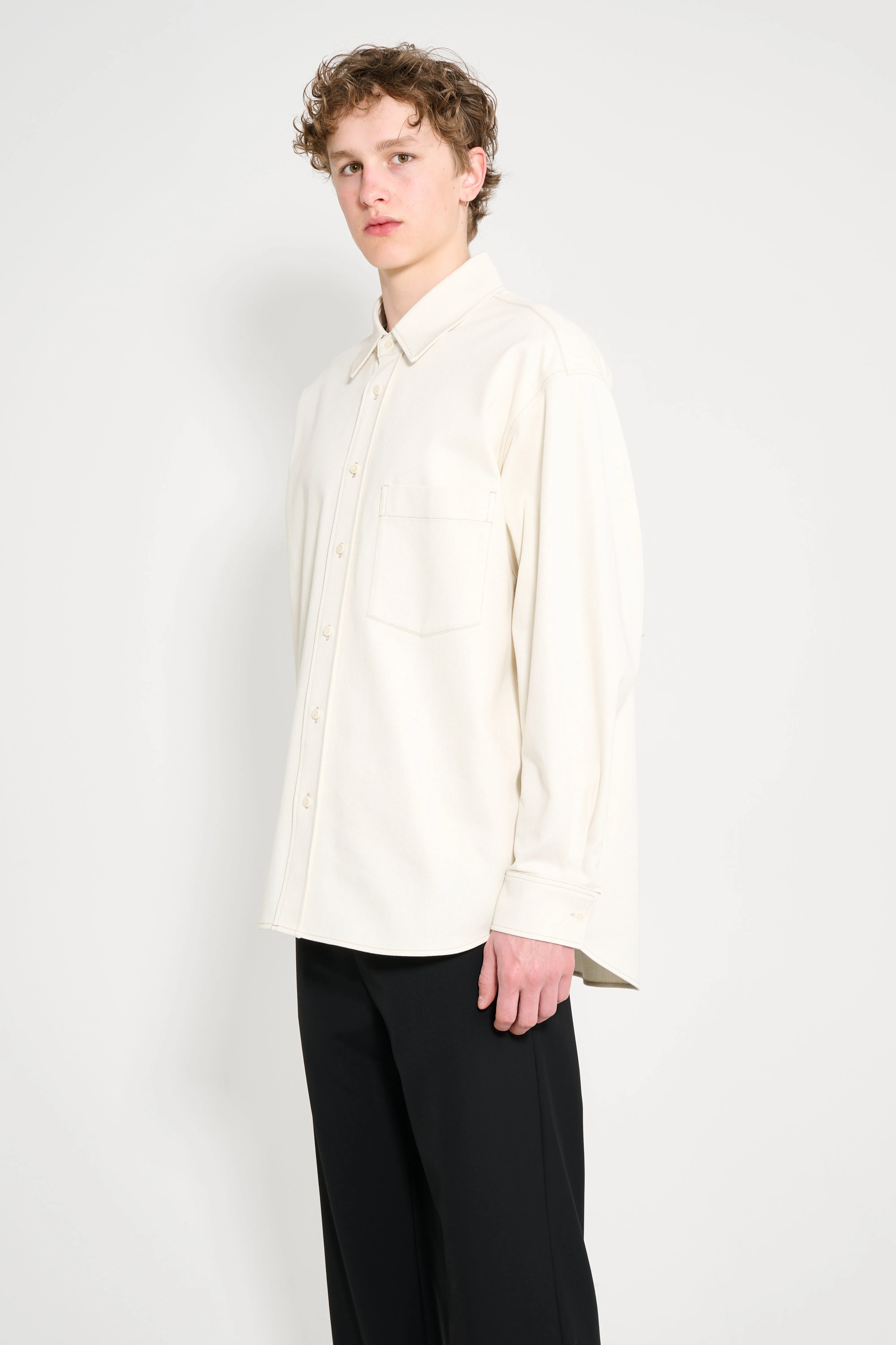 Lemaire Big Shirt Creamy White sold by Tres Bien product image thumbnail 2