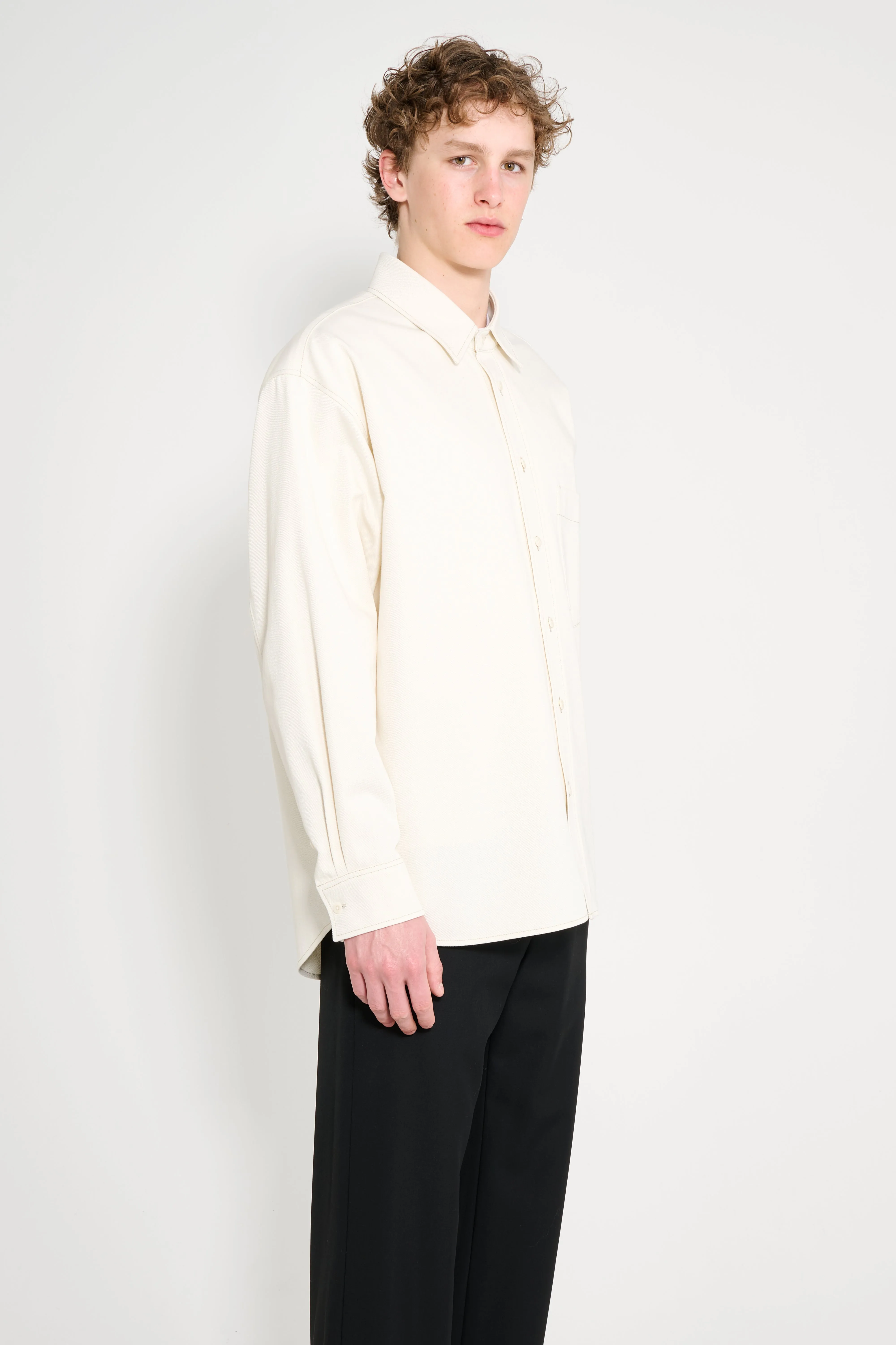 Lemaire Big Shirt Creamy White sold by Tres Bien product image thumbnail 4