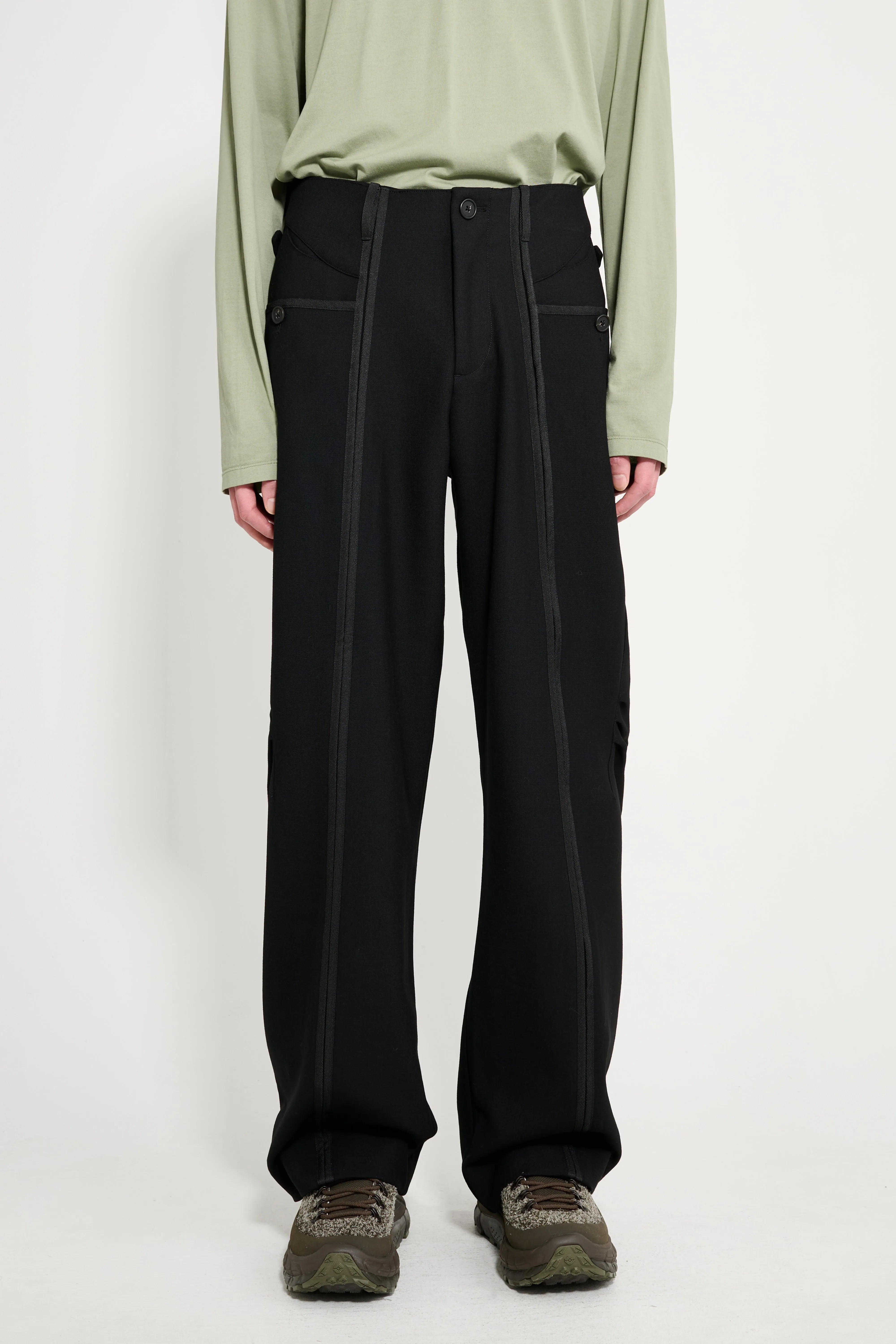 _J.L-A.L_ Drift Trousers Shungite Black sold by Tres Bien