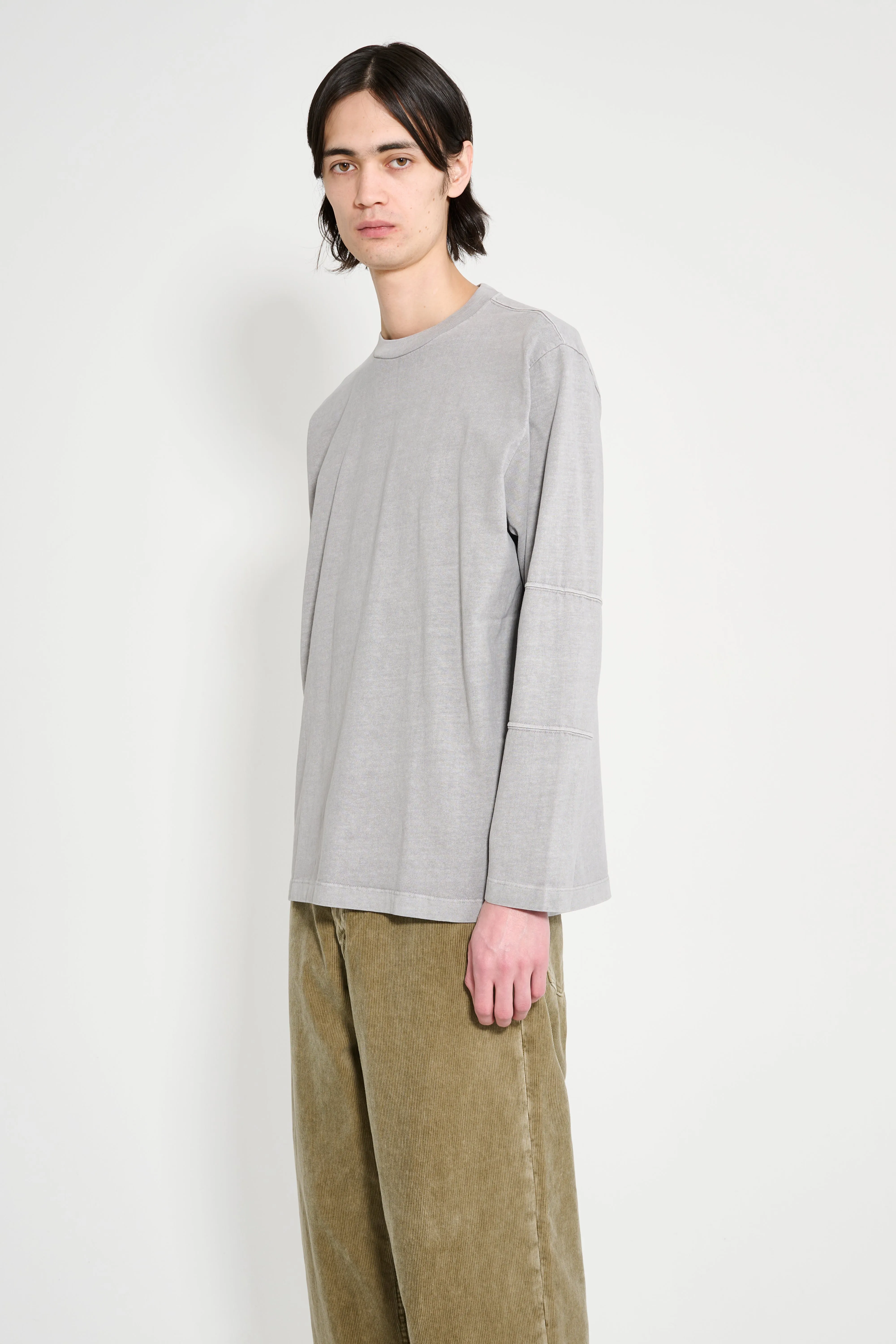 Lady White Co. Tripanel LS T-shirt Pigment Chalk sold by Tres Bien product image thumbnail 2