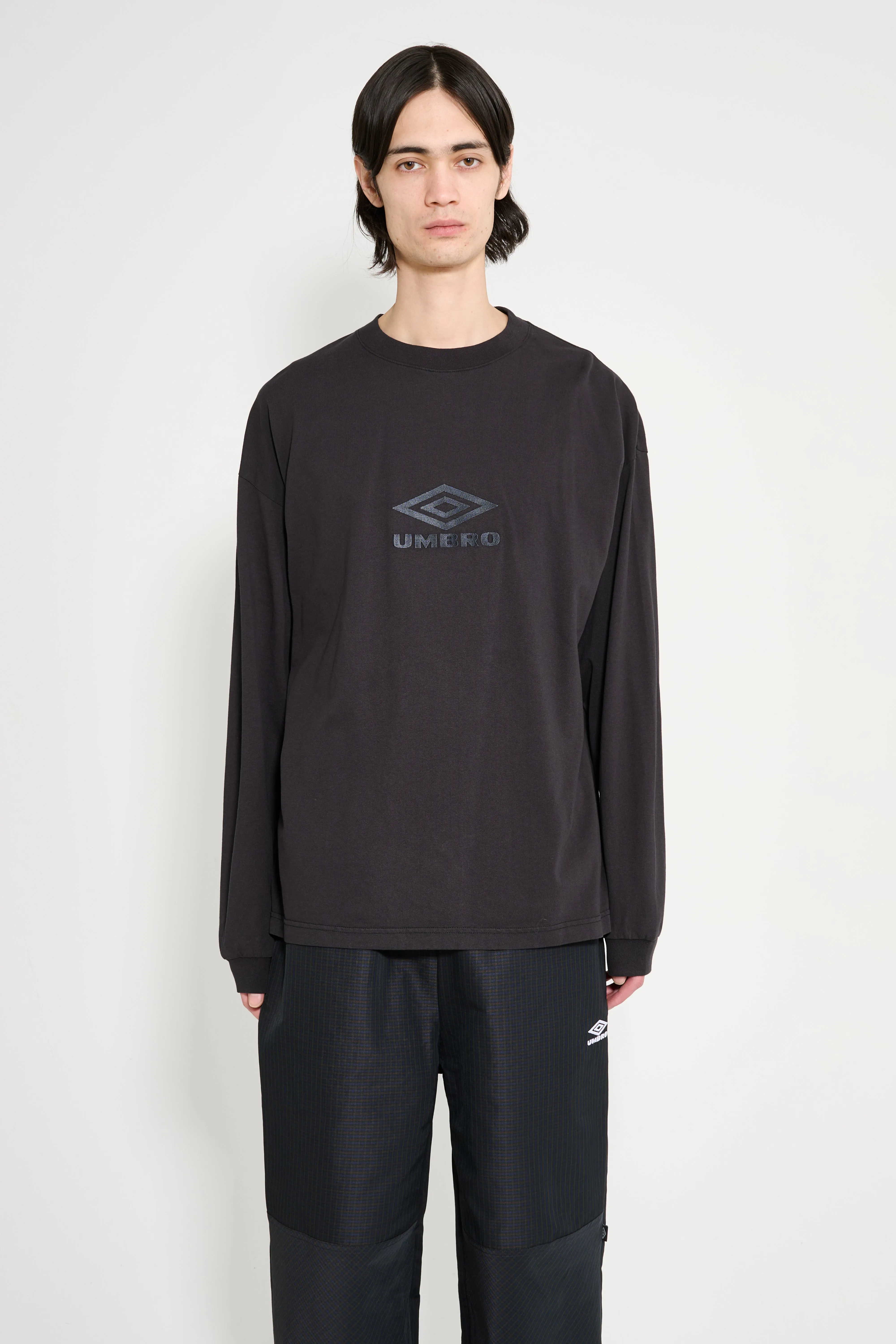 Umbro OG Logo LS Shirt Washed Black sold by Tres Bien