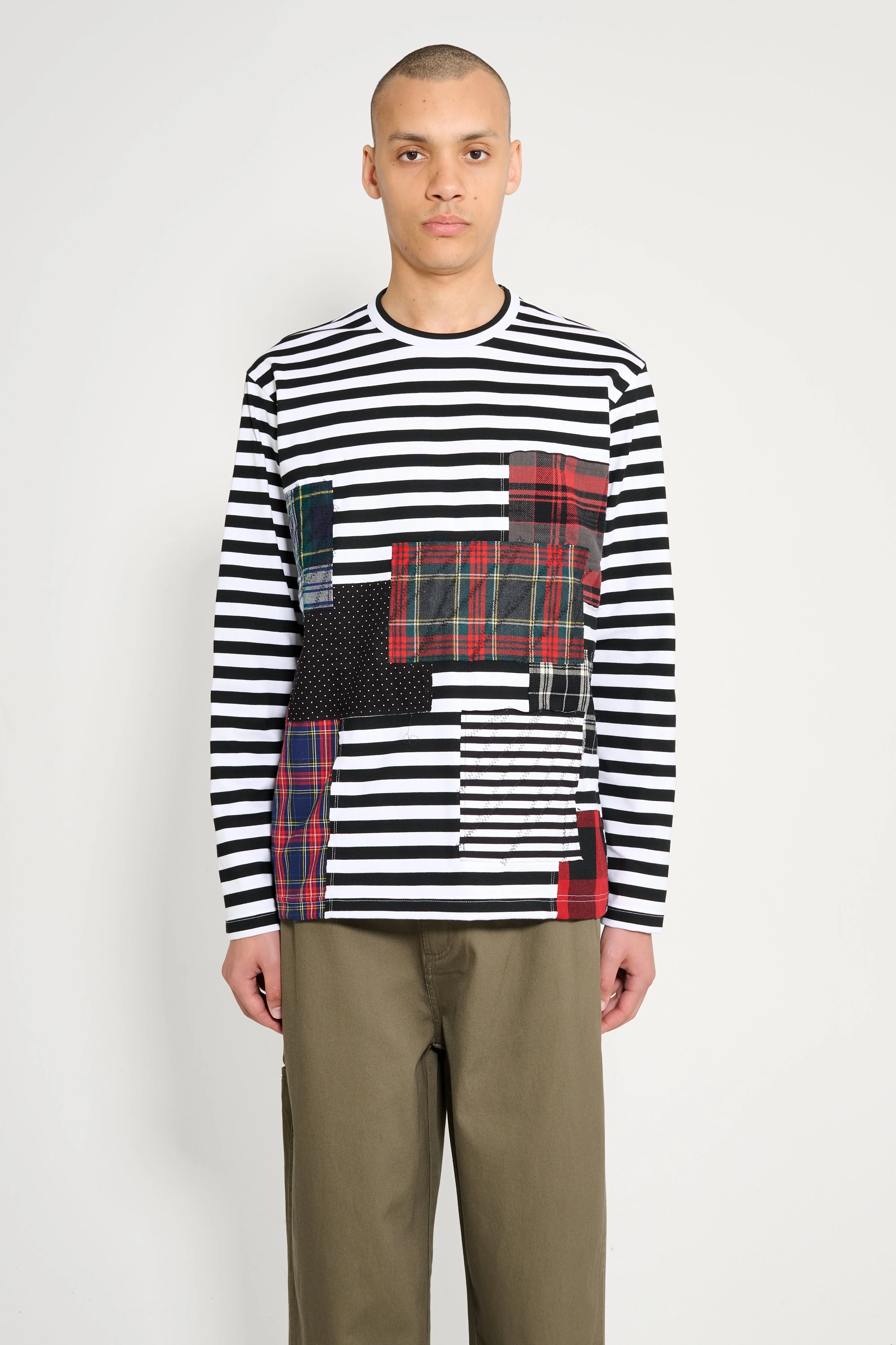 Junya Watanabe MAN T-shirt White / Black sold by Tres Bien