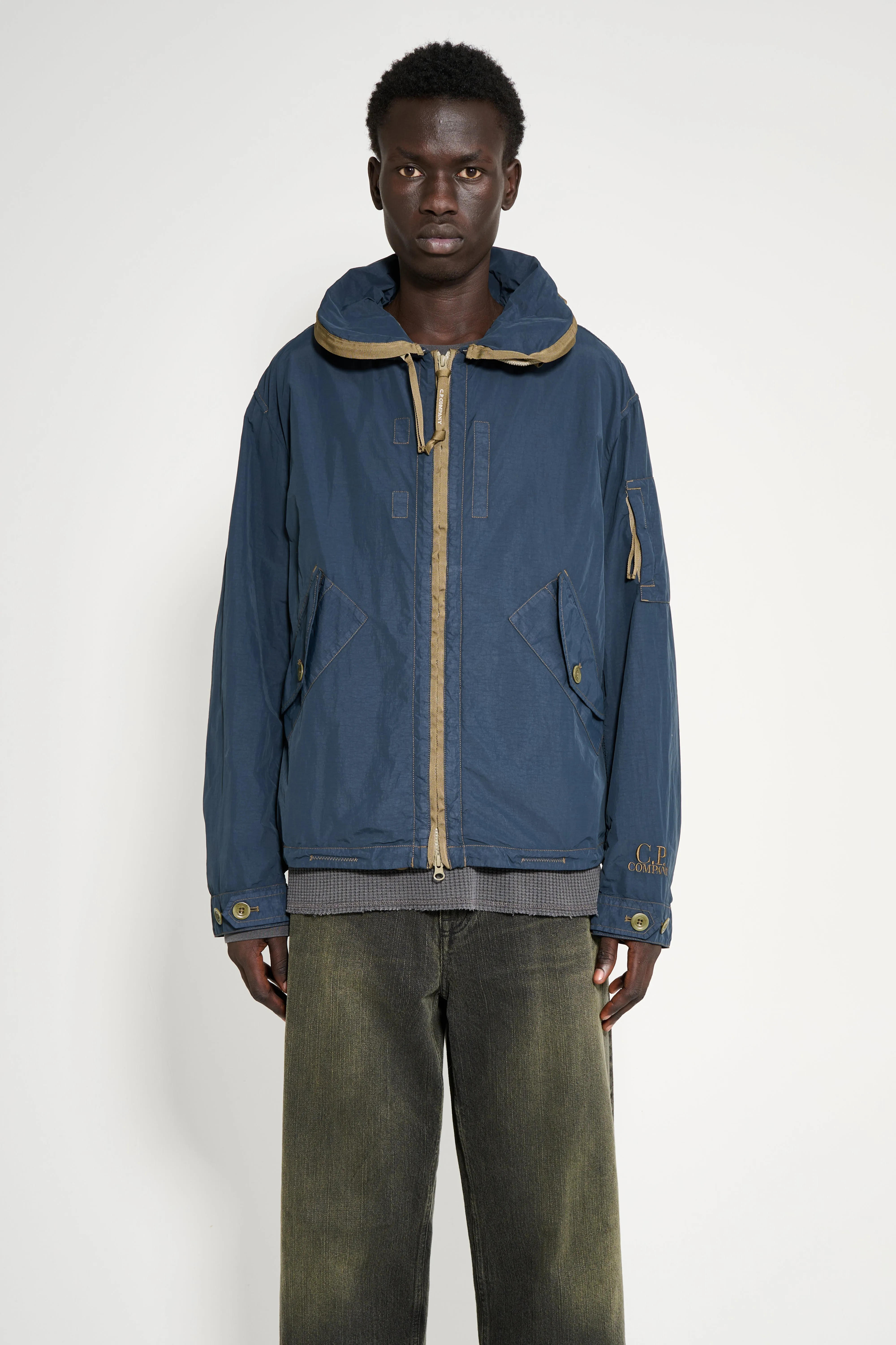 C.P. Company Hooded Jacket India Ink sold by Tres Bien