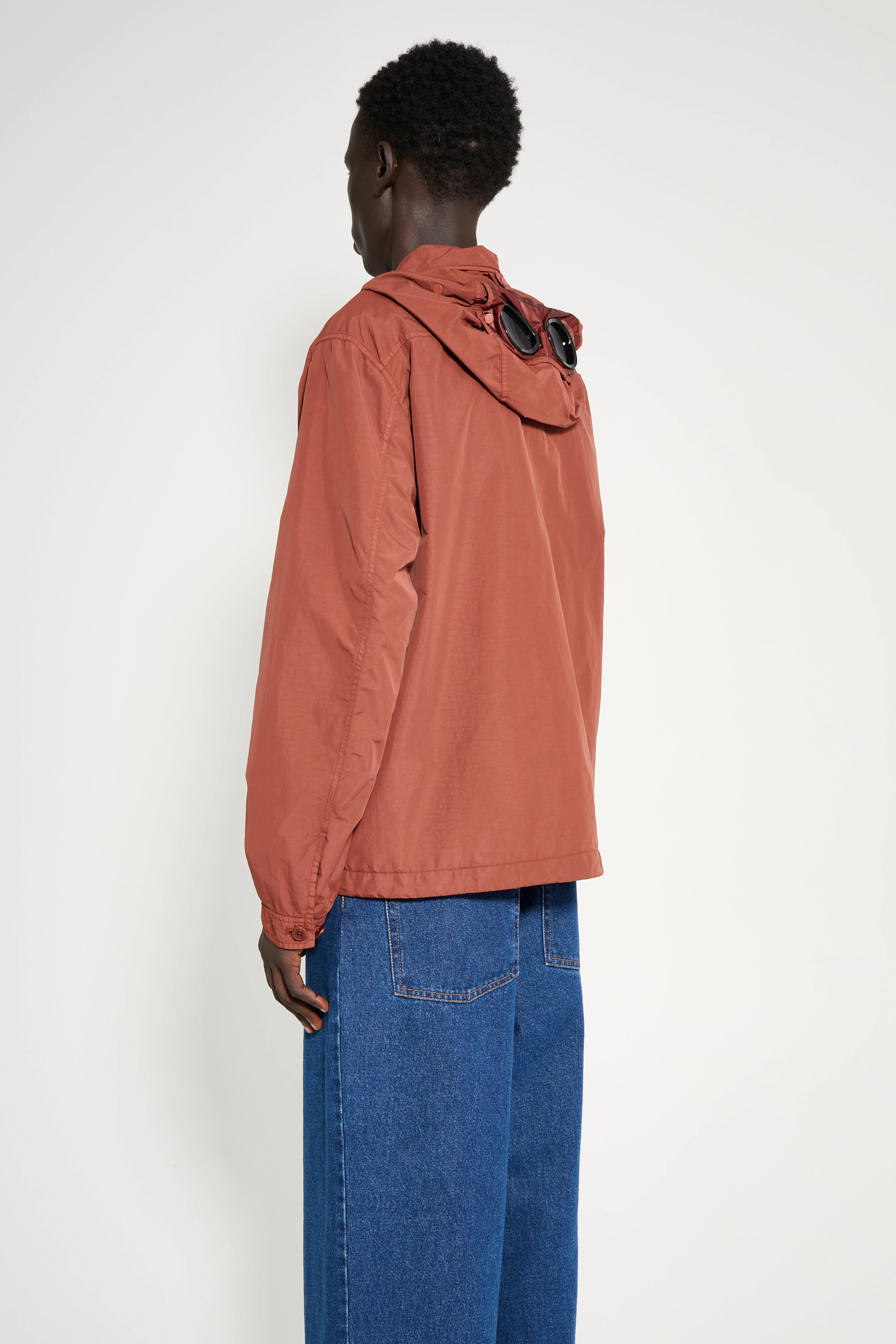 C.P. Company Flat Nylon Goggle Shirt Jacket Sable sold by Tres Bien product image thumbnail 3