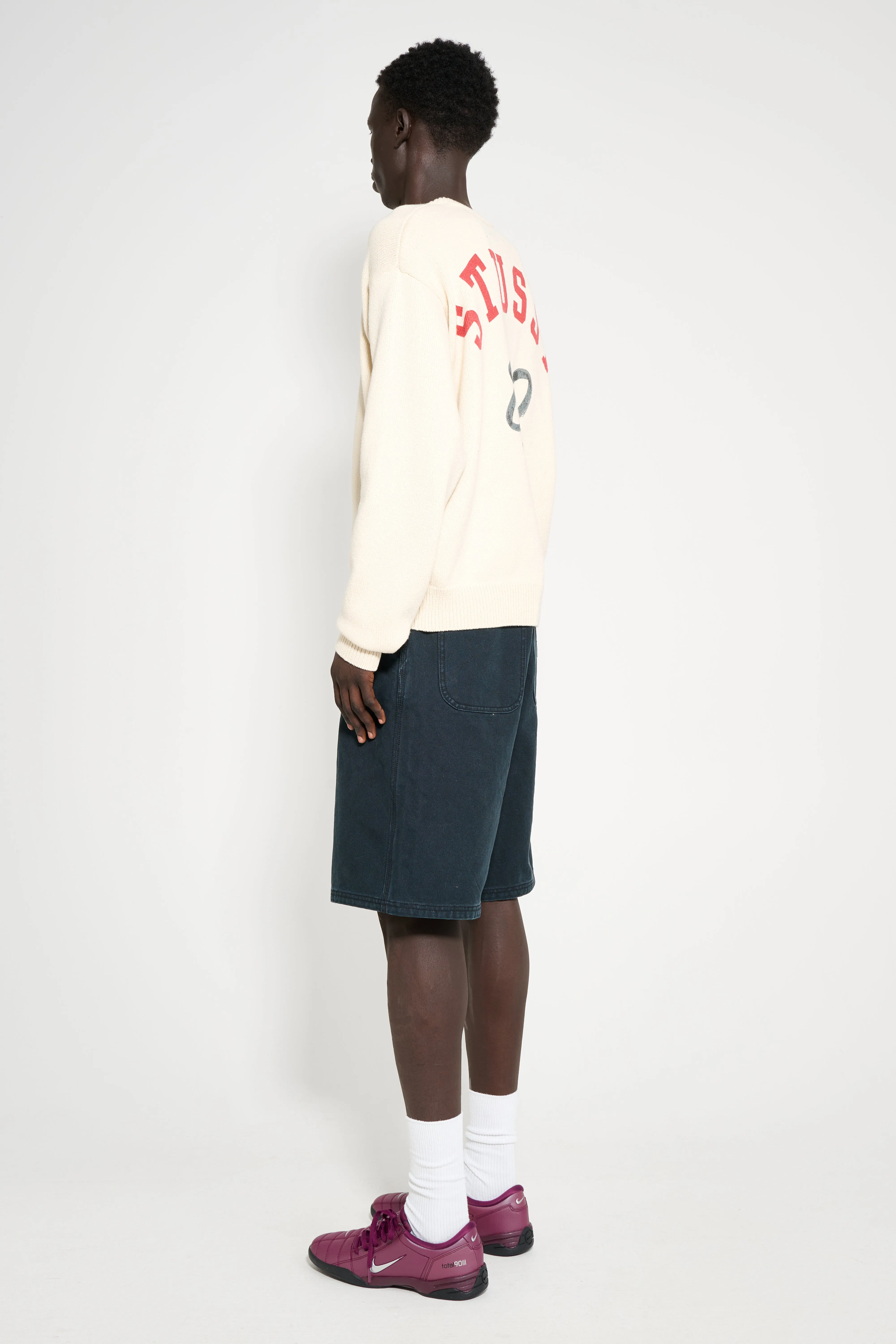 Stüssy Work Shorts Washed Canvas Black sold by Tres Bien product image thumbnail 3