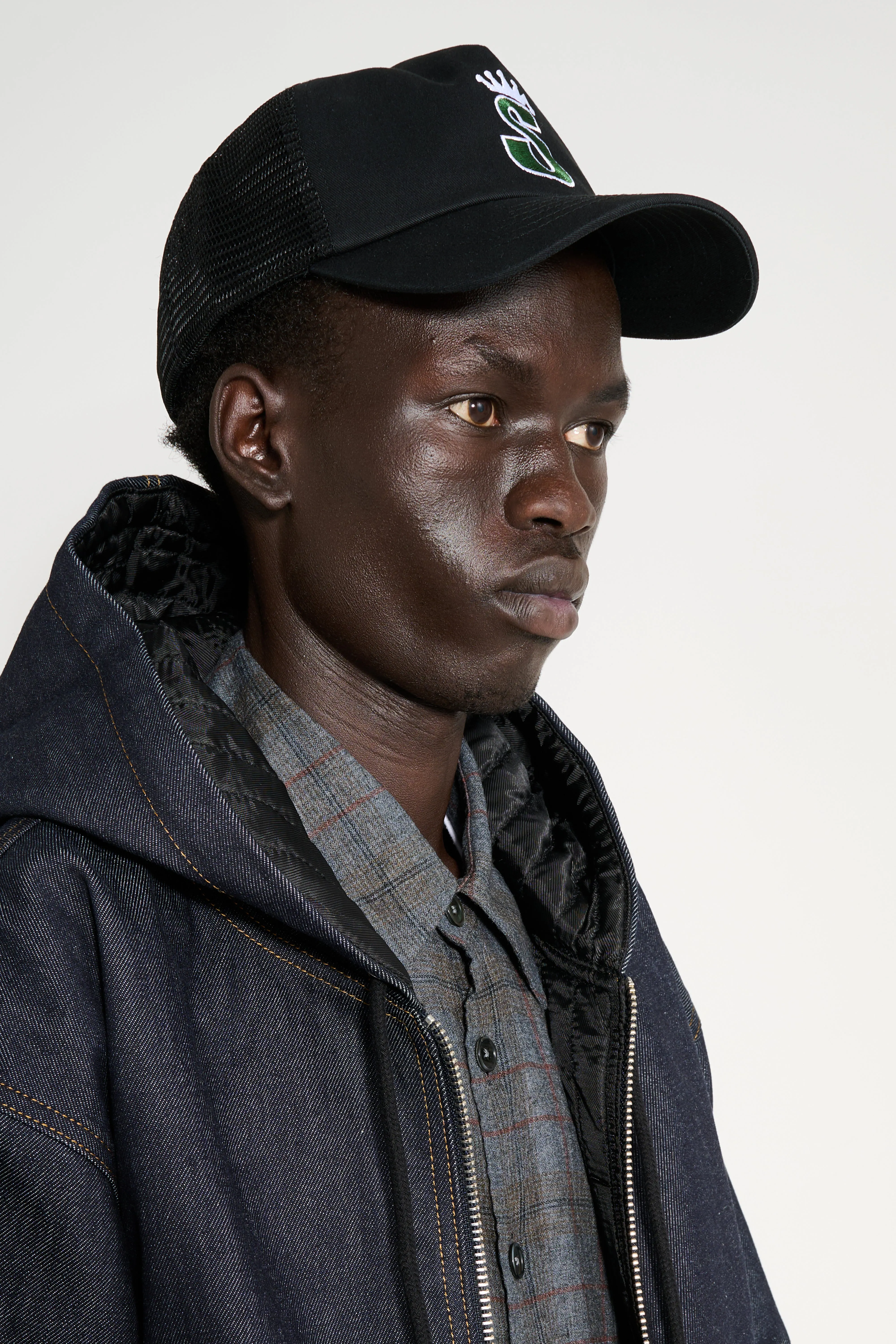 Stüssy Trucker S Crown Cap Shadow Black sold by Tres Bien product image thumbnail 3