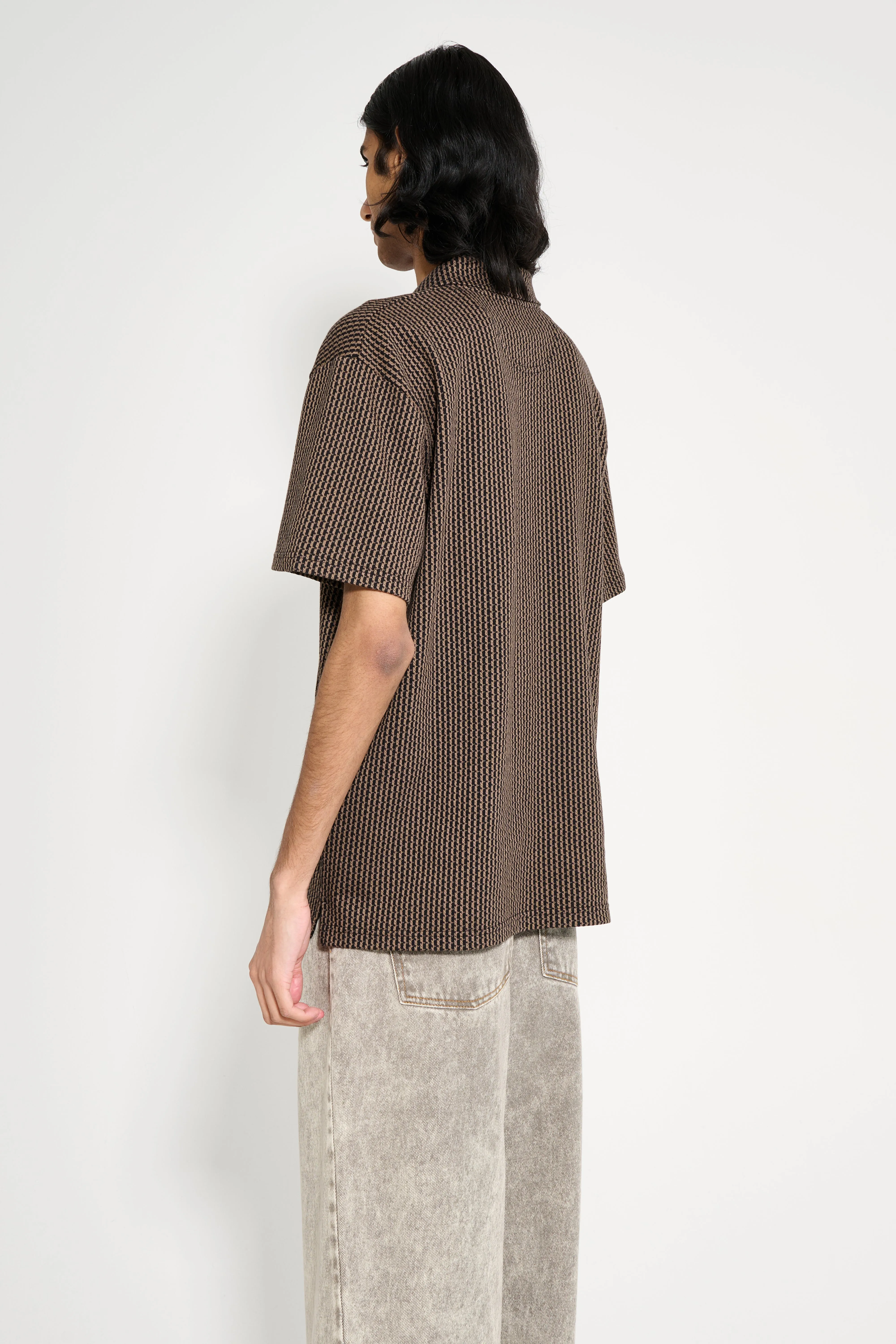 Polar Skate Co. Serge Polo Shirt Bouclé Brass / Black sold by Tres Bien product image thumbnail 4