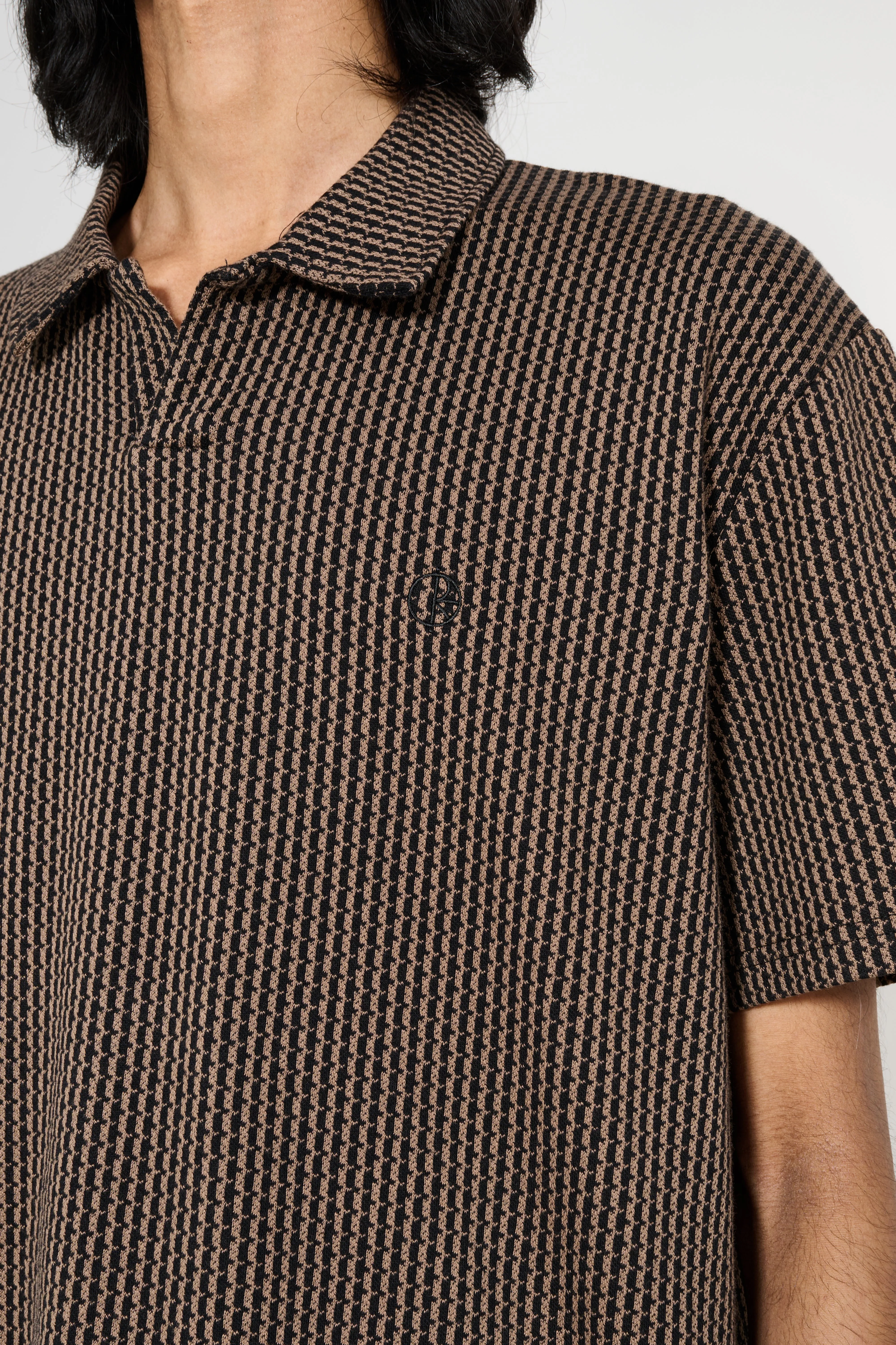 Polar Skate Co. Serge Polo Shirt Bouclé Brass / Black sold by Tres Bien product image thumbnail 5