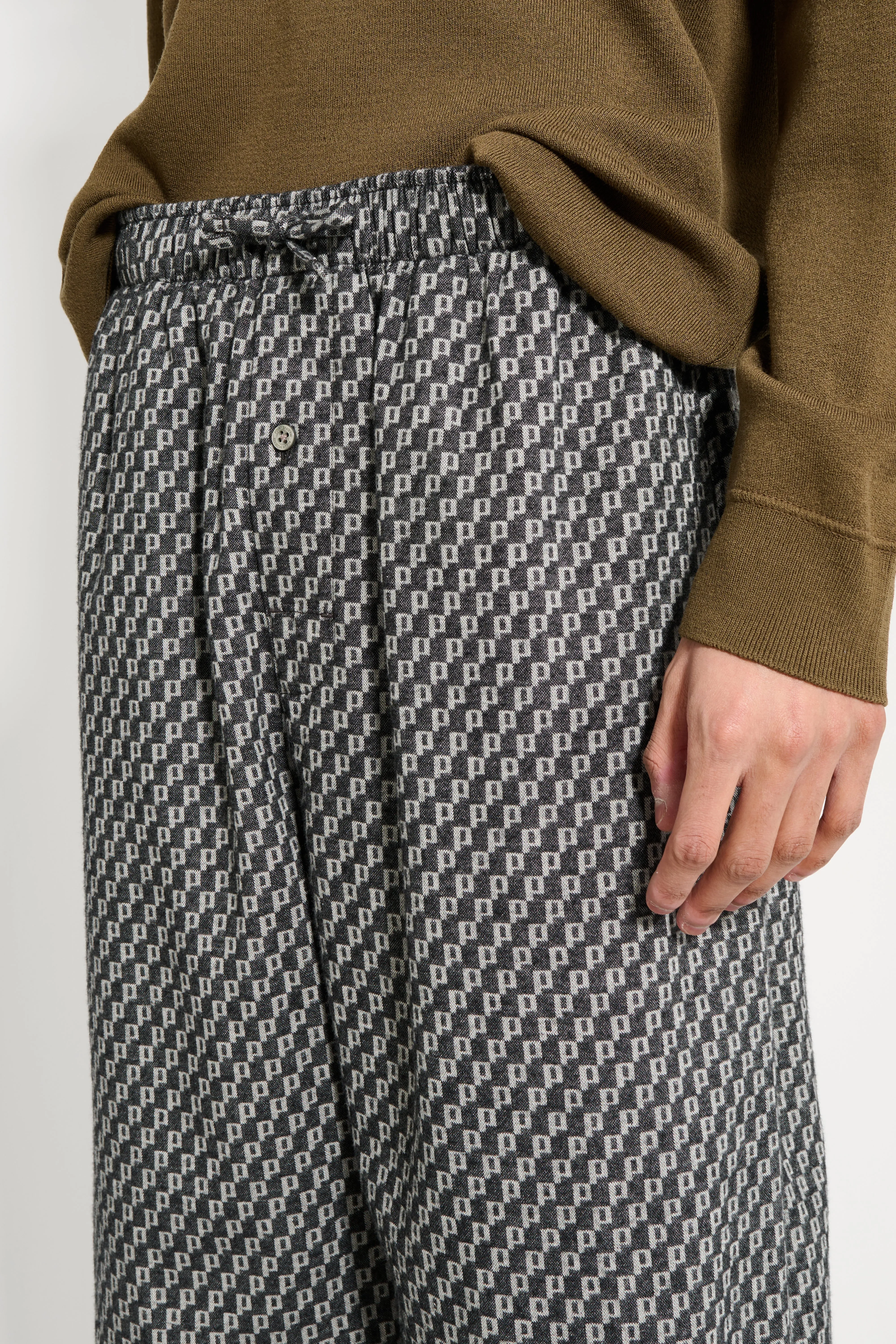 Polar Skate Co. Pyjama Pants P Pattern Black / White sold by Tres Bien product image thumbnail 4