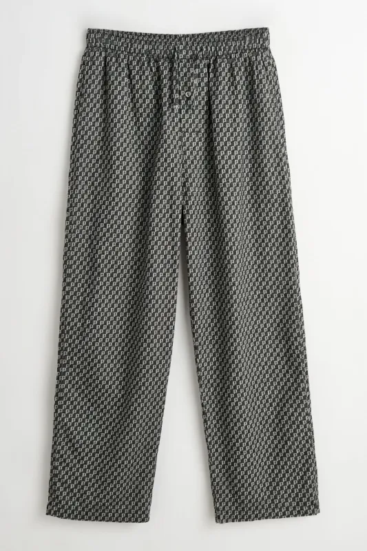 Polar Skate Co. Pyjama Pants P Pattern Black / White made by Polar Skate