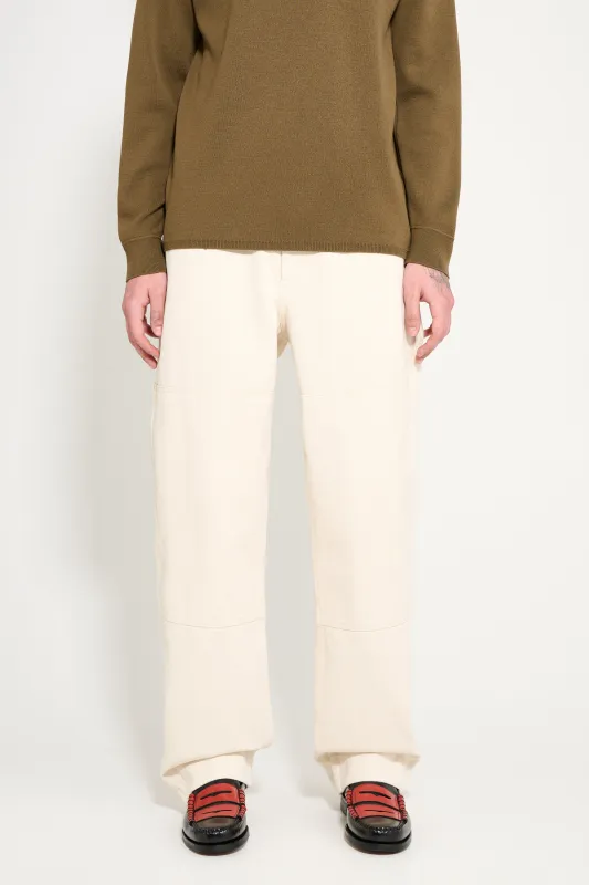 Margaret Howell MHL Tool Pocket Trouser Natural Cotton Denim made by Margaret Howell