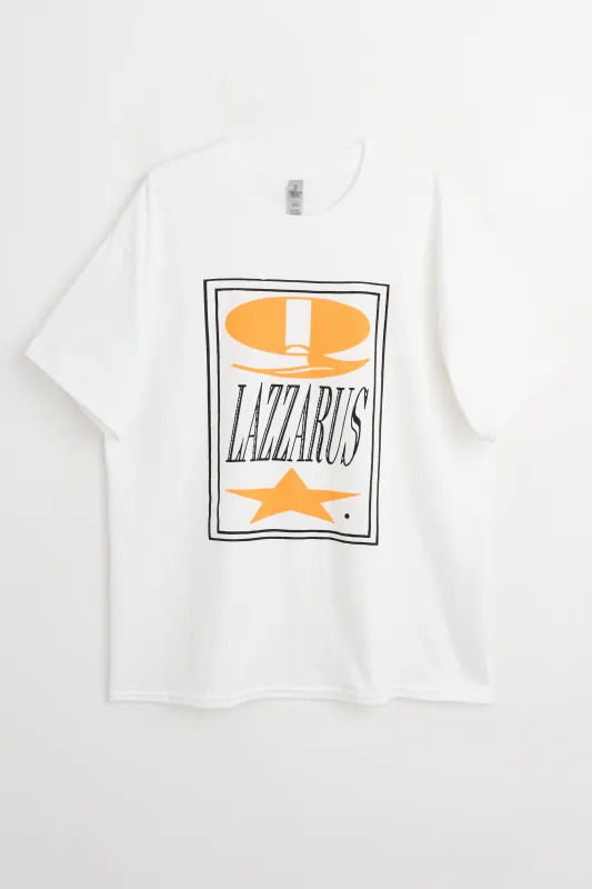 Fraser Croll Q Lazzarus T-shirt White sold by Tres Bien