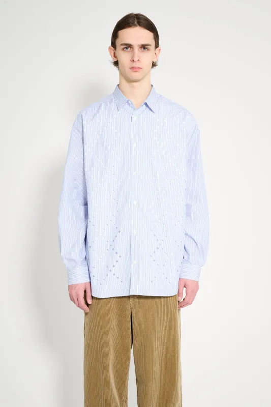 Comme des Garçons Homme Broad Stripe Cut-Out Shirt sold by Tres Bien