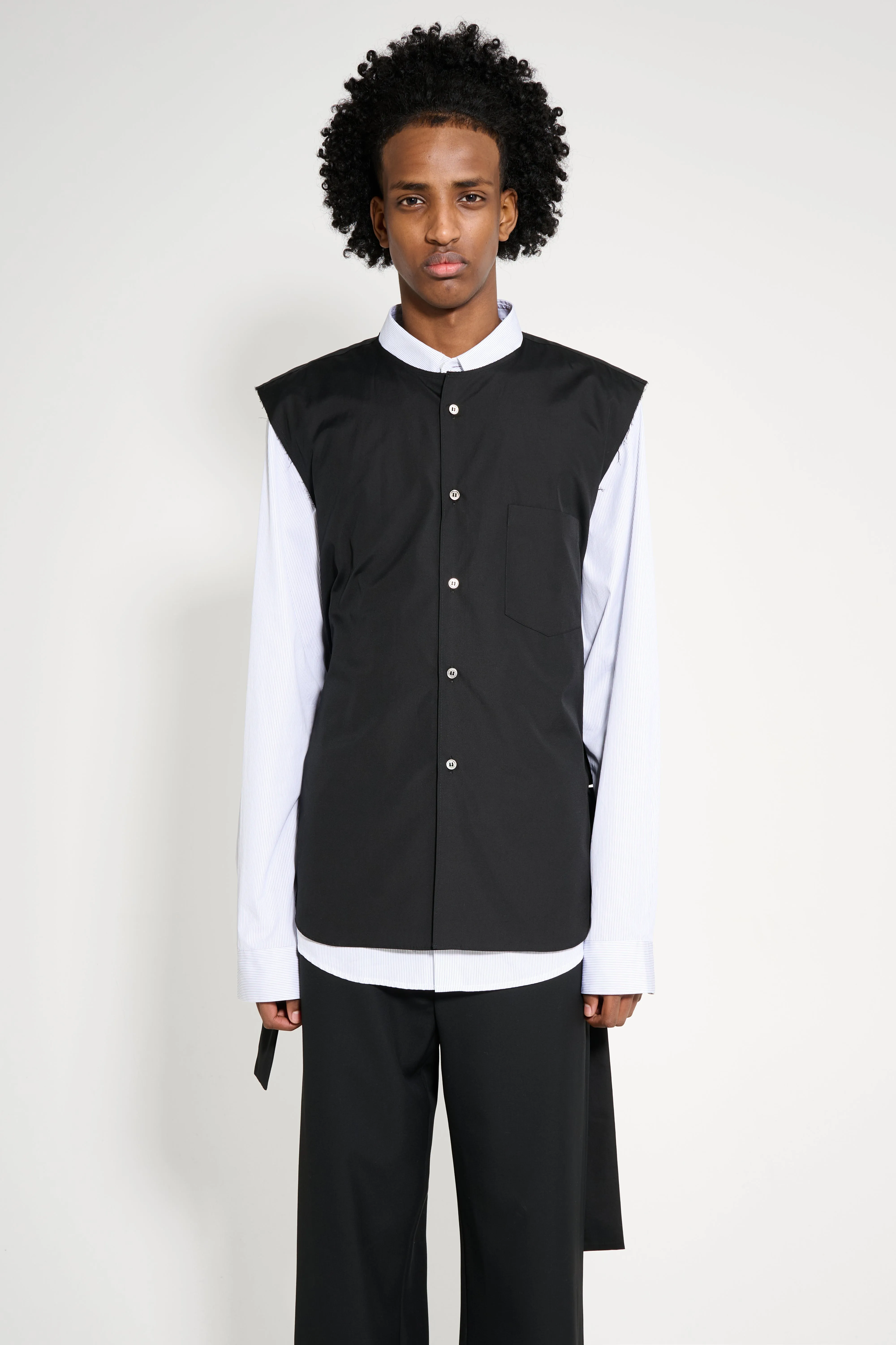 Comme des Garçons Homme Plus Sleeveless Shirt Black sold by Tres Bien