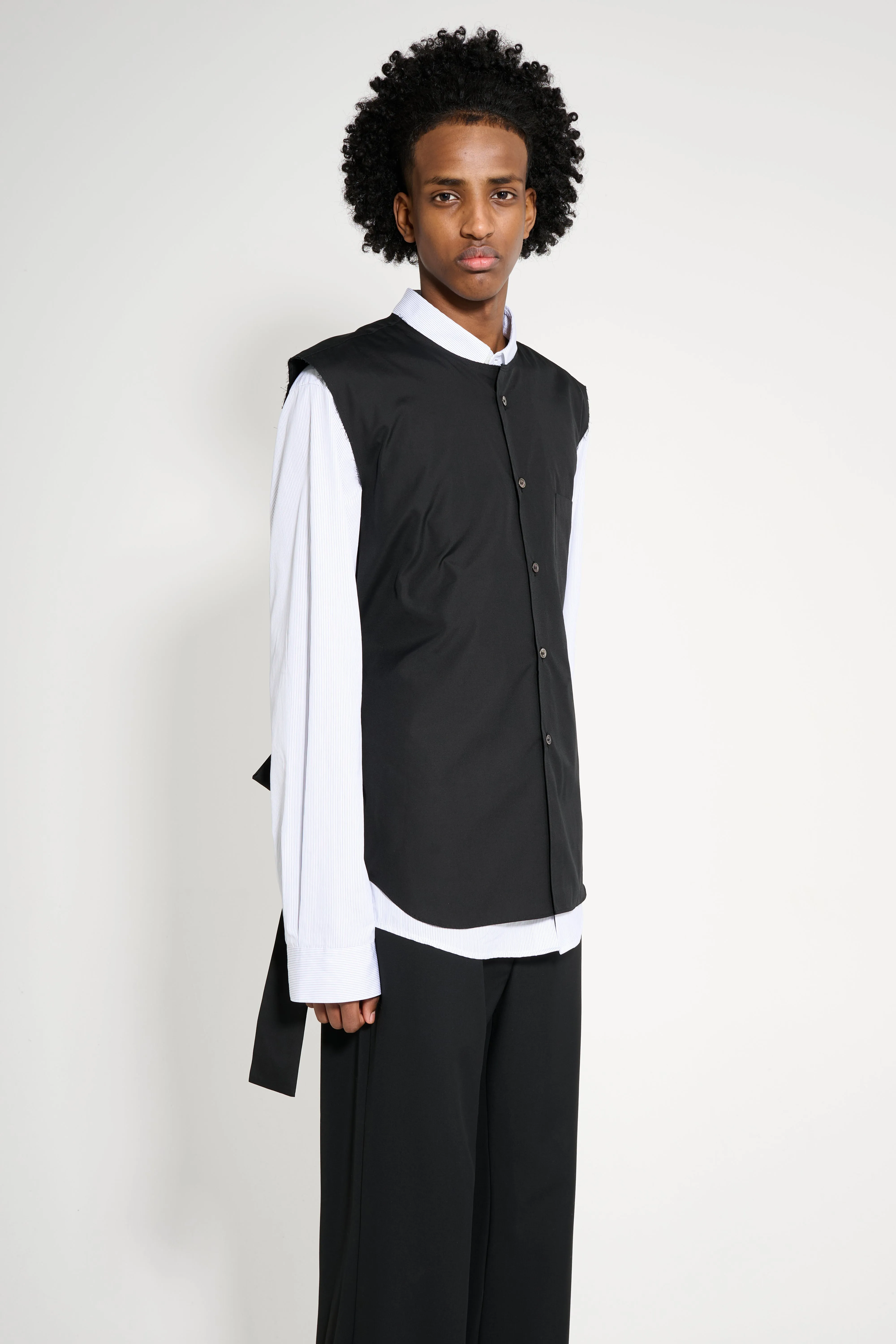 Comme des Garçons Homme Plus Sleeveless Shirt Black sold by Tres Bien product image thumbnail 3