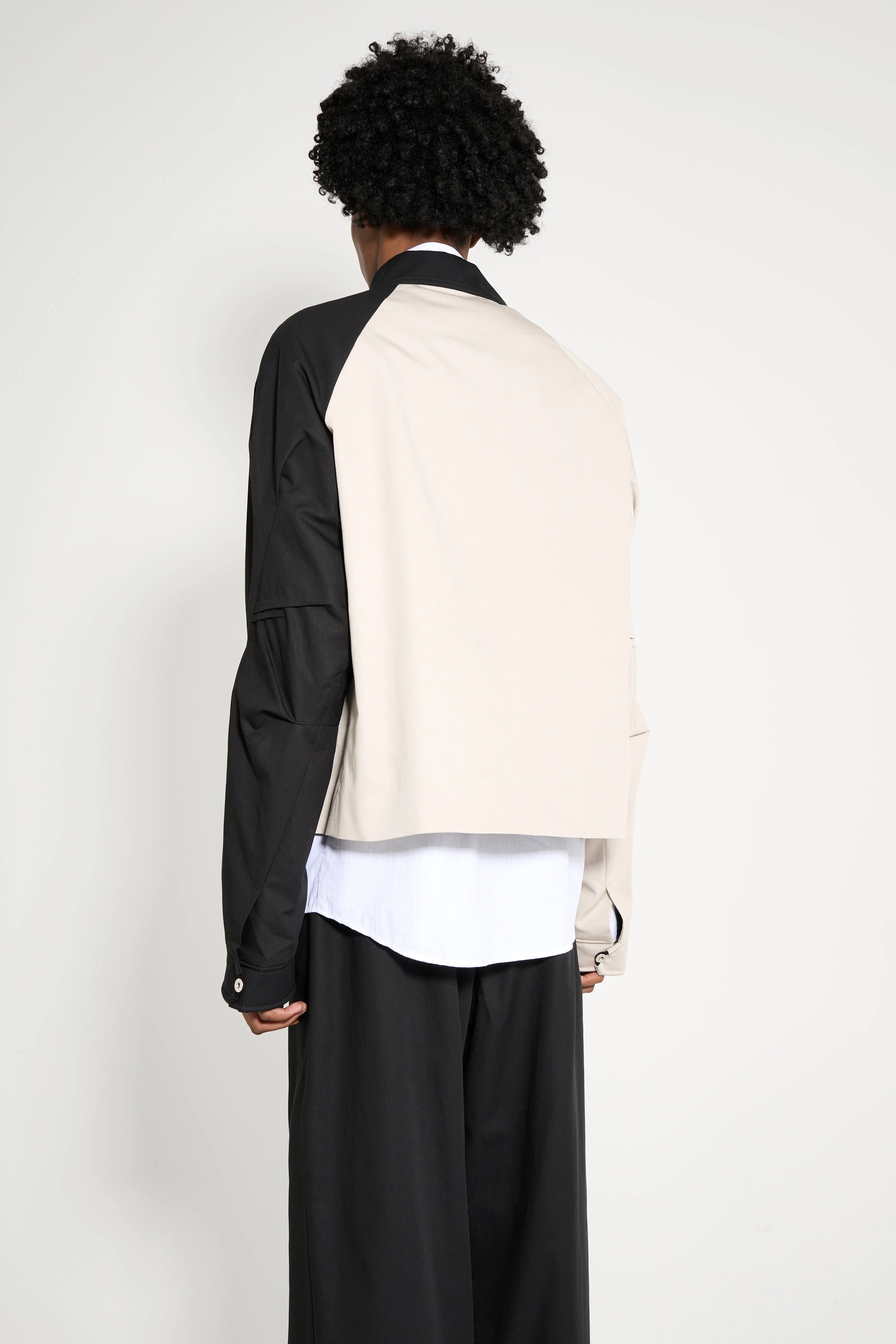 Kiko Kostadinov Alec K-Dart Blouson Seedpearl / Black Sable sold by Tres Bien product image thumbnail 4