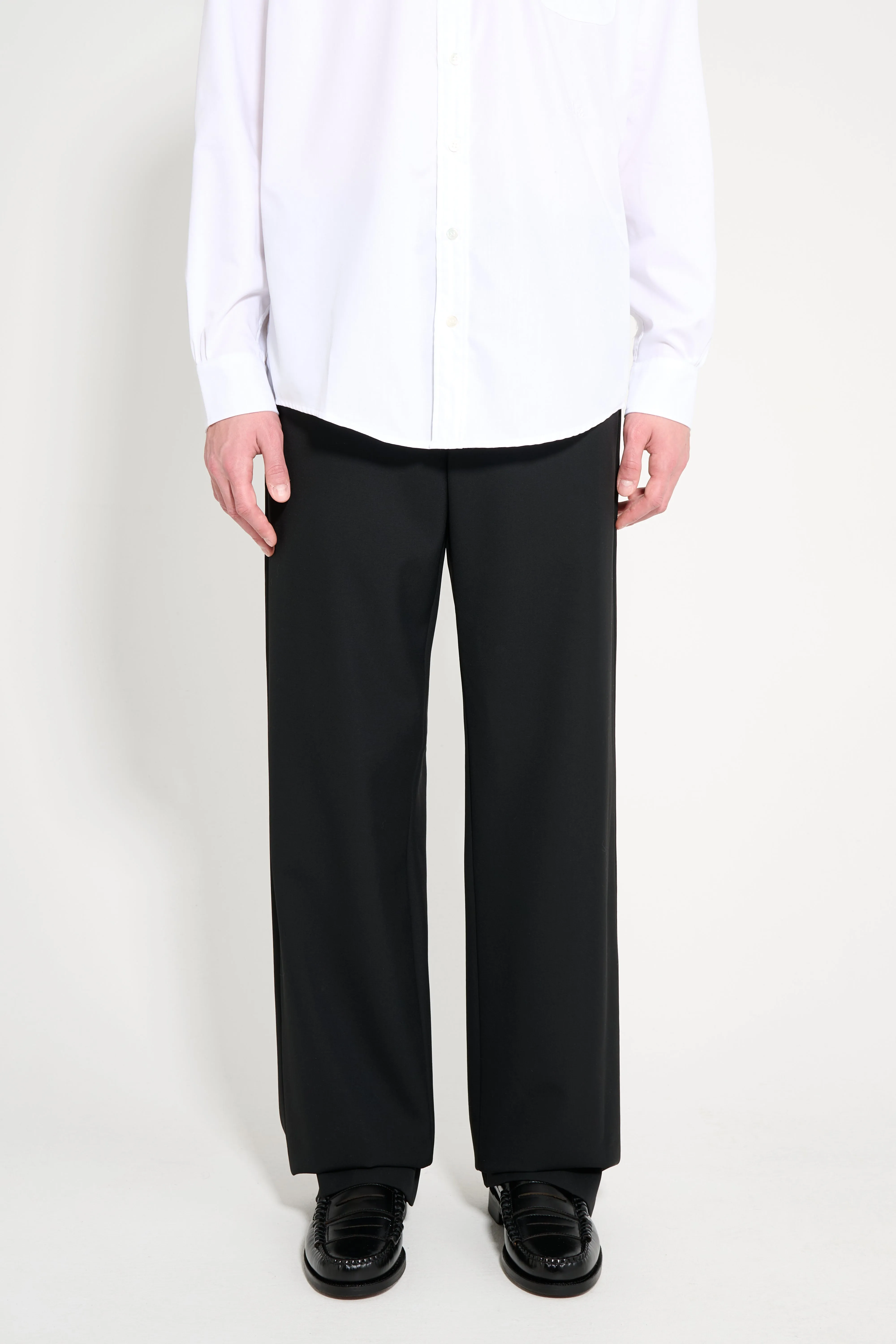 RIER Popeline Wool Trousers Black sold by Tres Bien product image thumbnail 2