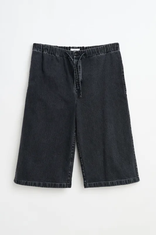 RIER Denim Bermuda Anthracite made by Rier