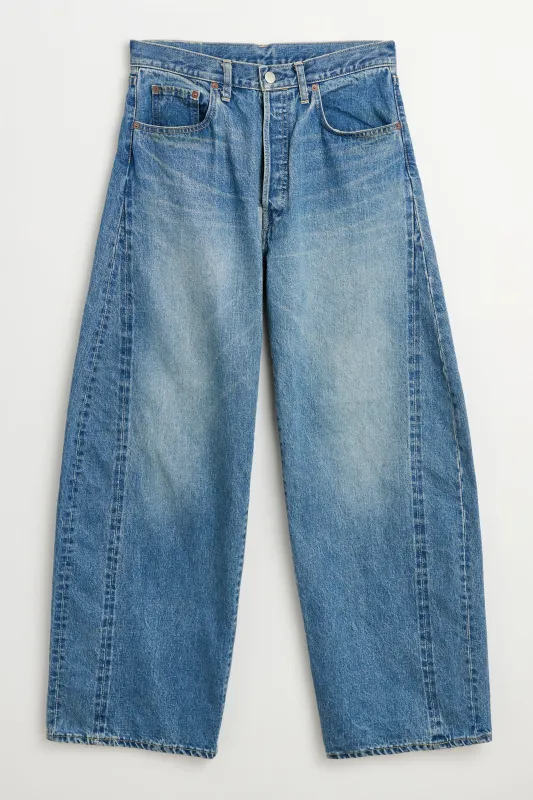ssstein Deformation Wide Vintage Denim Jeans Indigo made by ssstein