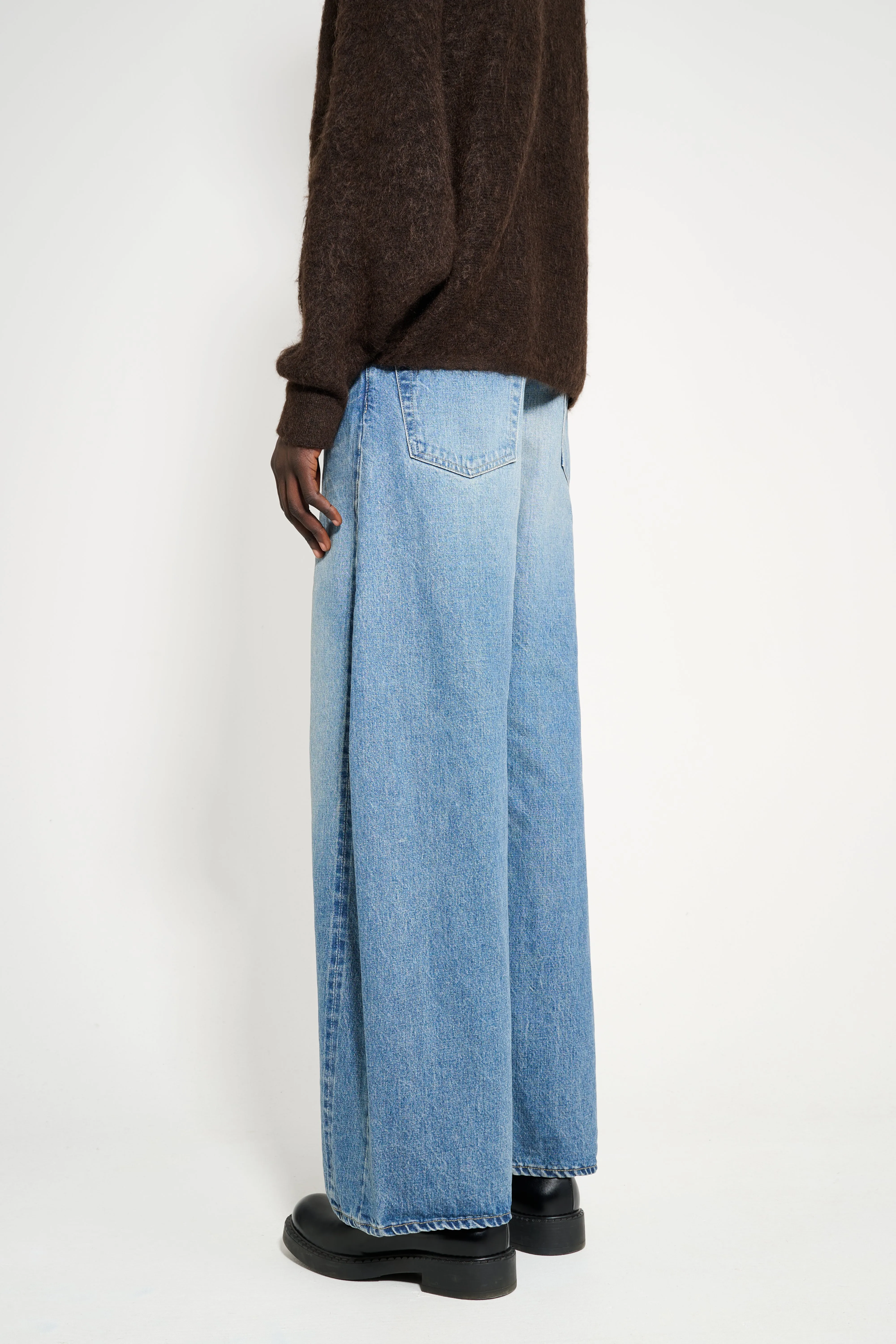 ssstein Deformation Wide Vintage Denim Jeans Indigo sold by Tres Bien product image thumbnail 4