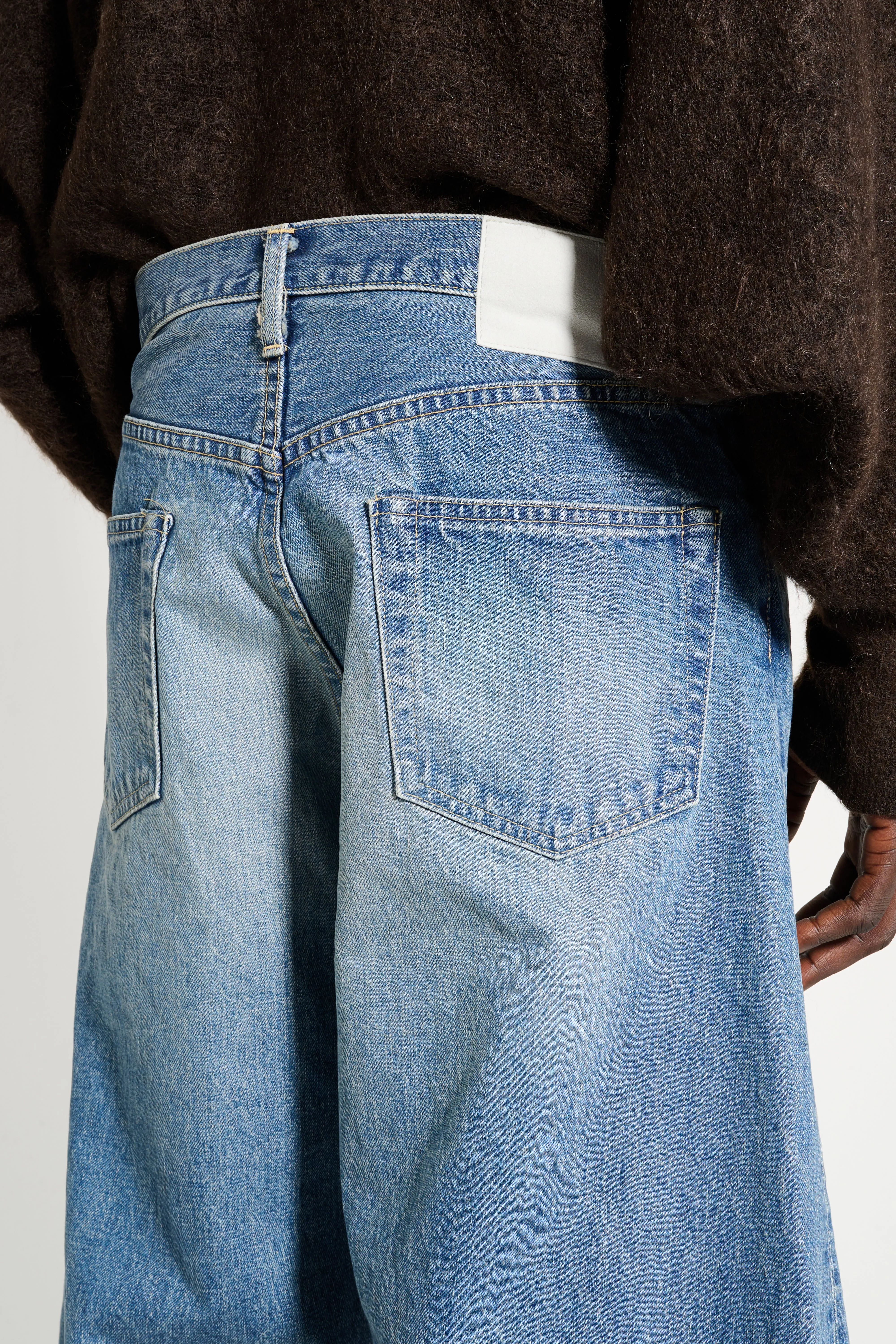 ssstein Deformation Wide Vintage Denim Jeans Indigo sold by Tres Bien product image thumbnail 5