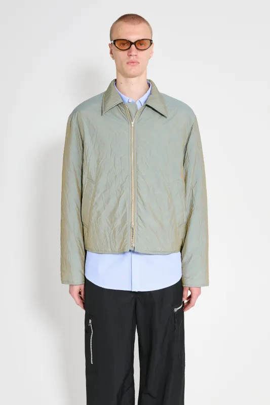 Our Legacy Slight Jacket Shining Olive Crinkle Solaro made by Our Legacy