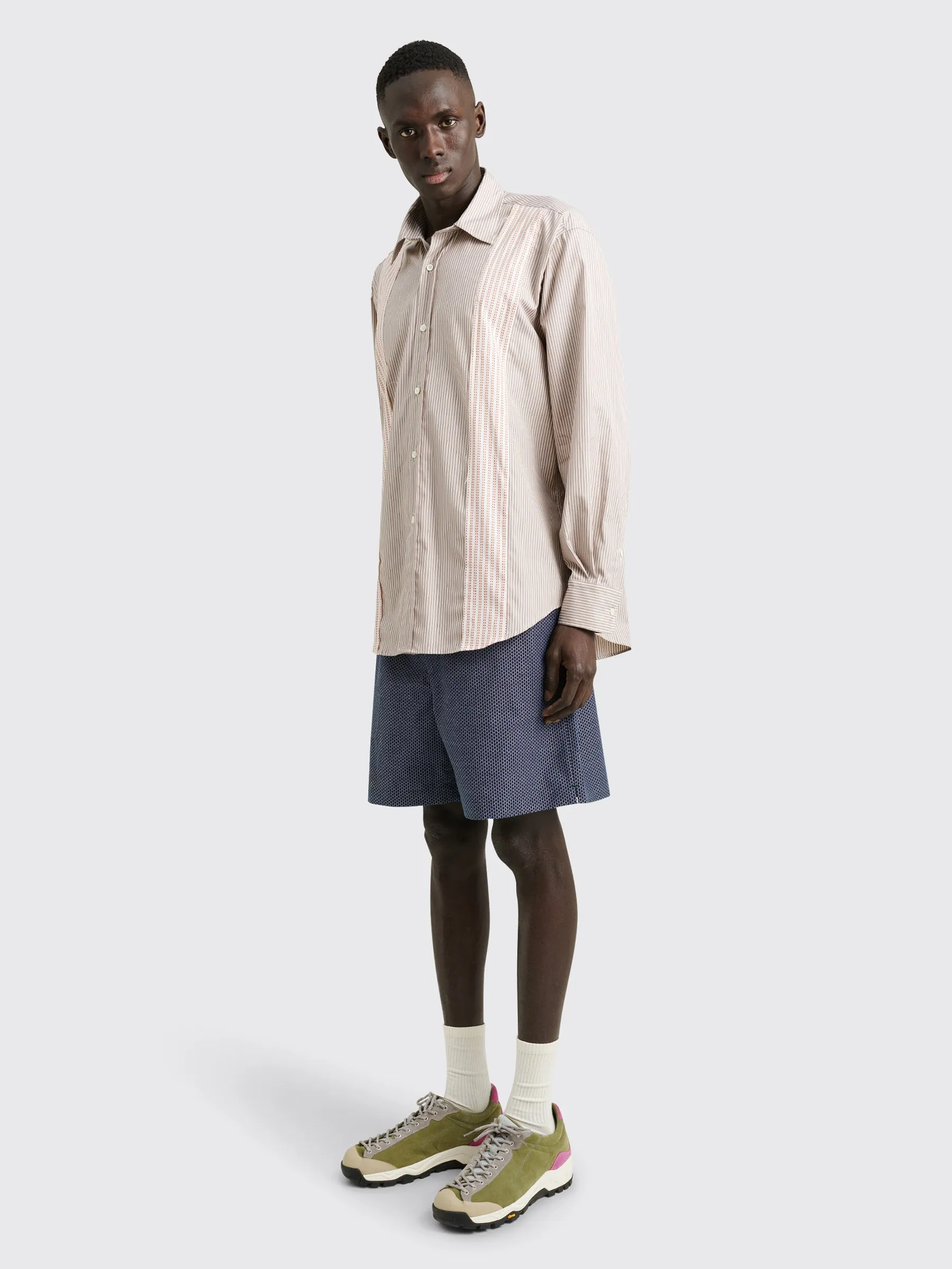 TRÈS BIEN everywear Short Leg Shorts Jacquard Pattern Blue sold by Tres Bien product image thumbnail 2