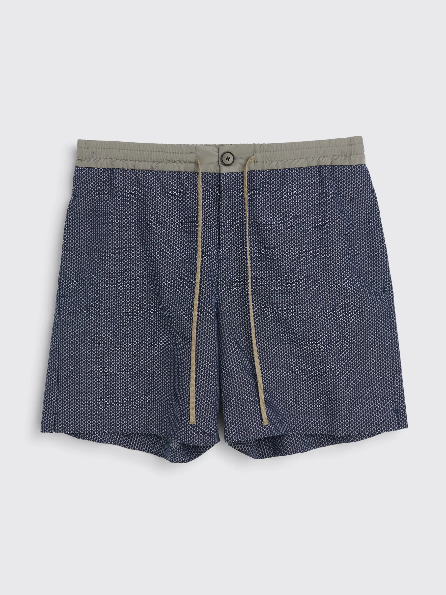 TRÈS BIEN everywear Short Leg Shorts Jacquard Pattern Blue sold by Tres Bien