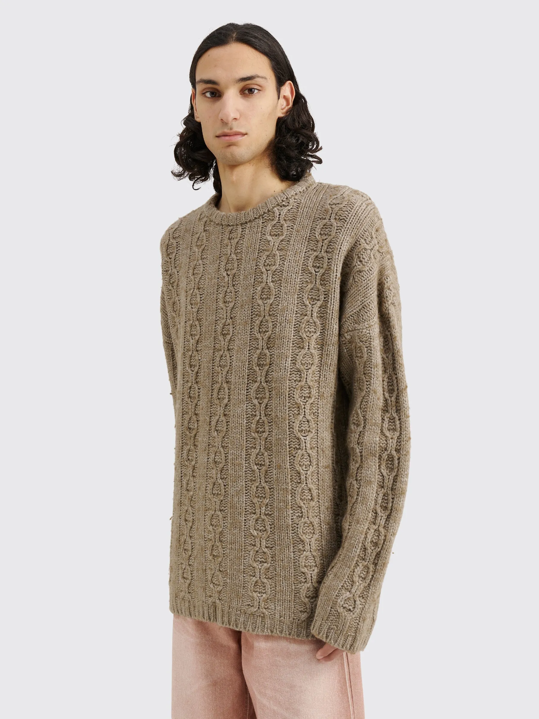 Our Legacy Funky Chain Knit Popover Roundneck Sweater Peafowl sold by Tres Bien product image thumbnail 2