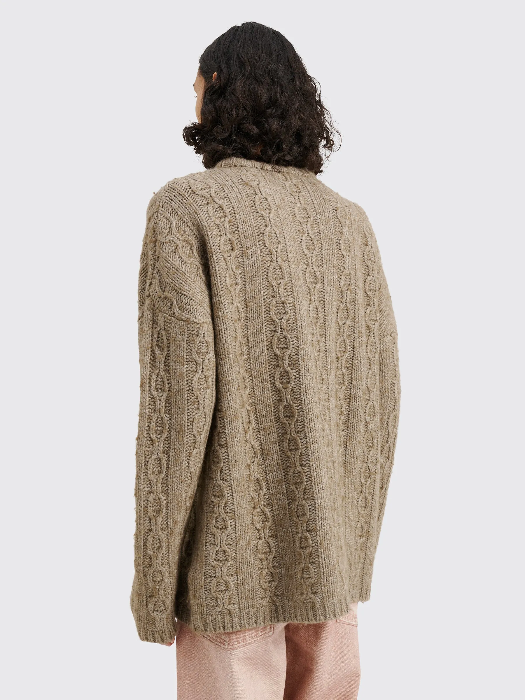 Our Legacy Funky Chain Knit Popover Roundneck Sweater Peafowl sold by Tres Bien product image thumbnail 3