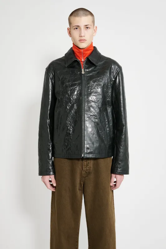 Acne Studios Leather Blouson Black made by Acne Studios