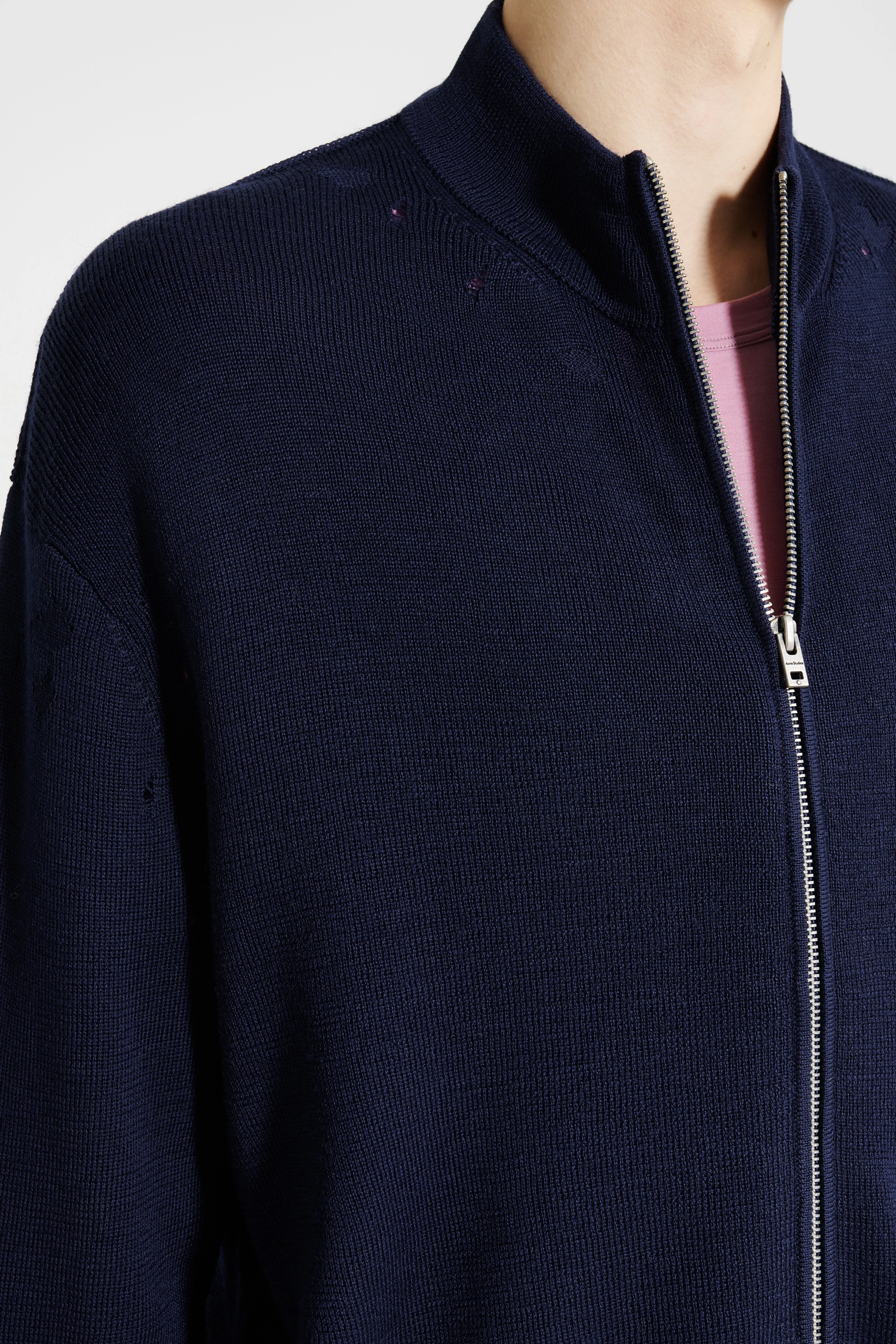 Acne Studios Zip Cardigan Navy sold by Tres Bien product image thumbnail 5