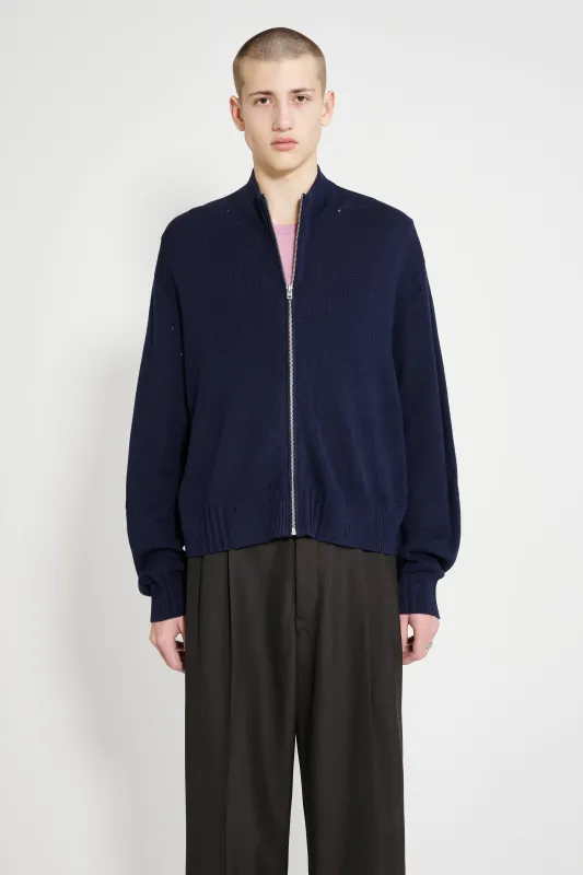 Acne Studios Zip Cardigan Navy made by Acne Studios