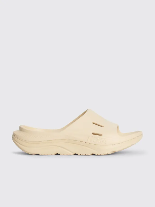 HOKA ONE ONE Recovery Slides Shifting Sand / Eggnog made by Hoka