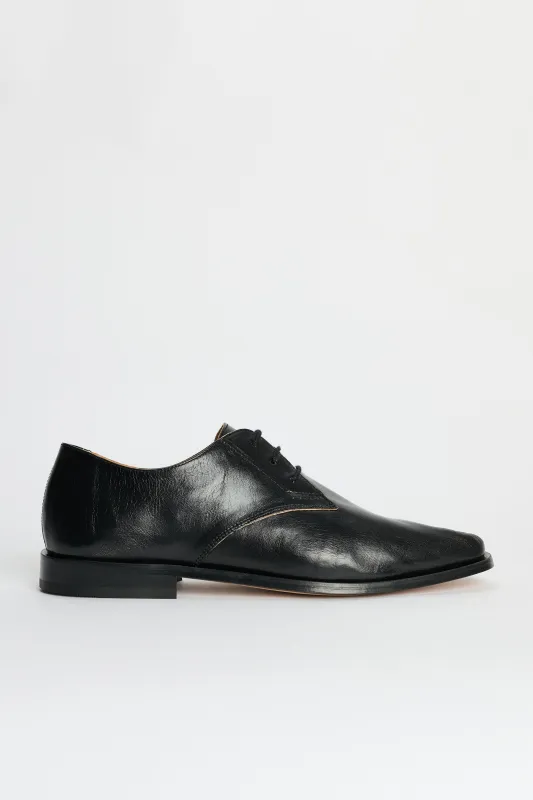 Our Legacy  Collapsing Consultant Shoe True Dye Black Leather sold by Tres Bien