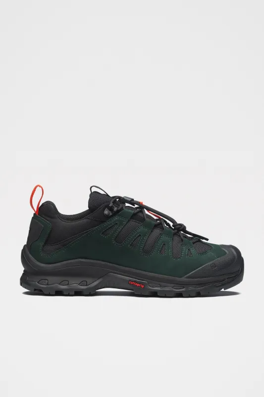 Salomon x GR10K Quest Low 2 Black / Ponderosa Pine / Flame Scarlet sold by Tres Bien