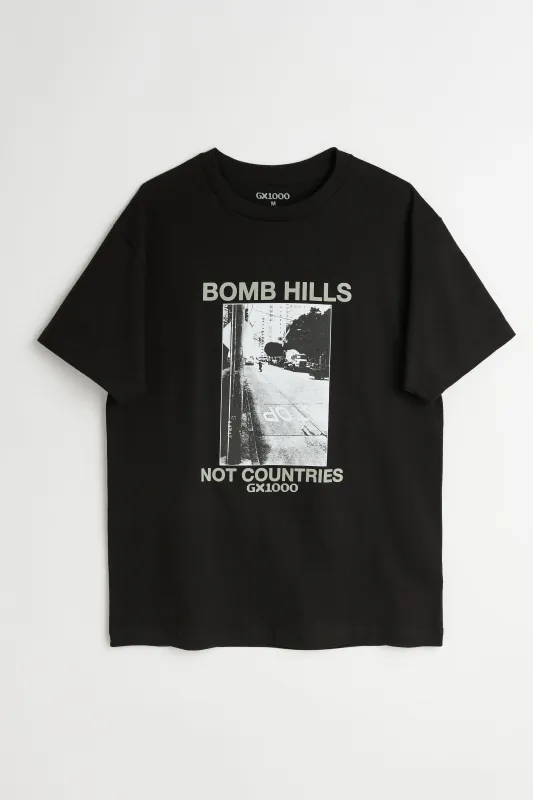 GX1000 Bomb Hills Tee Black / Grey made by Tres Bien