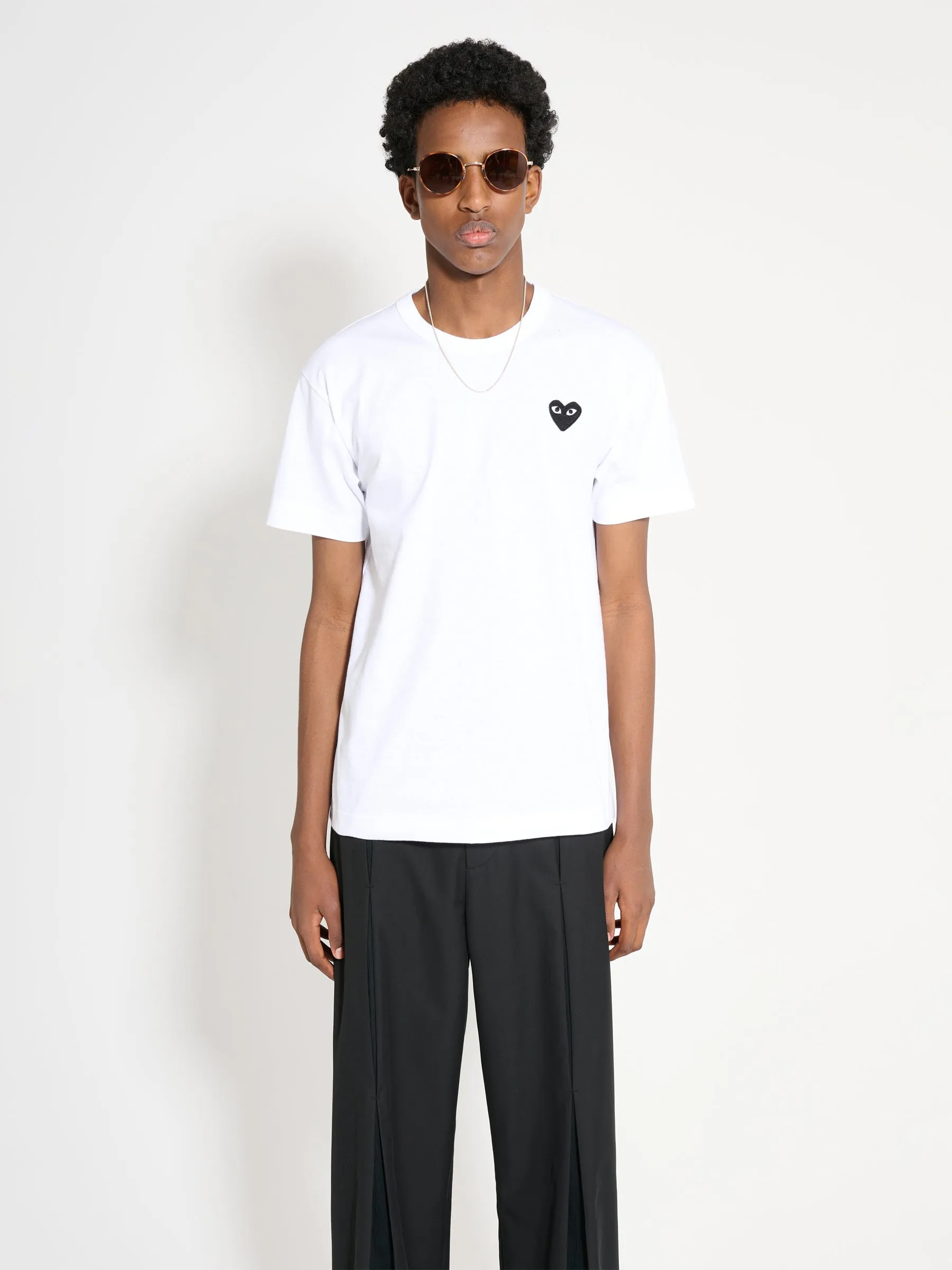 Comme des Garçons Play Small Heart T-shirt White sold by Tres Bien