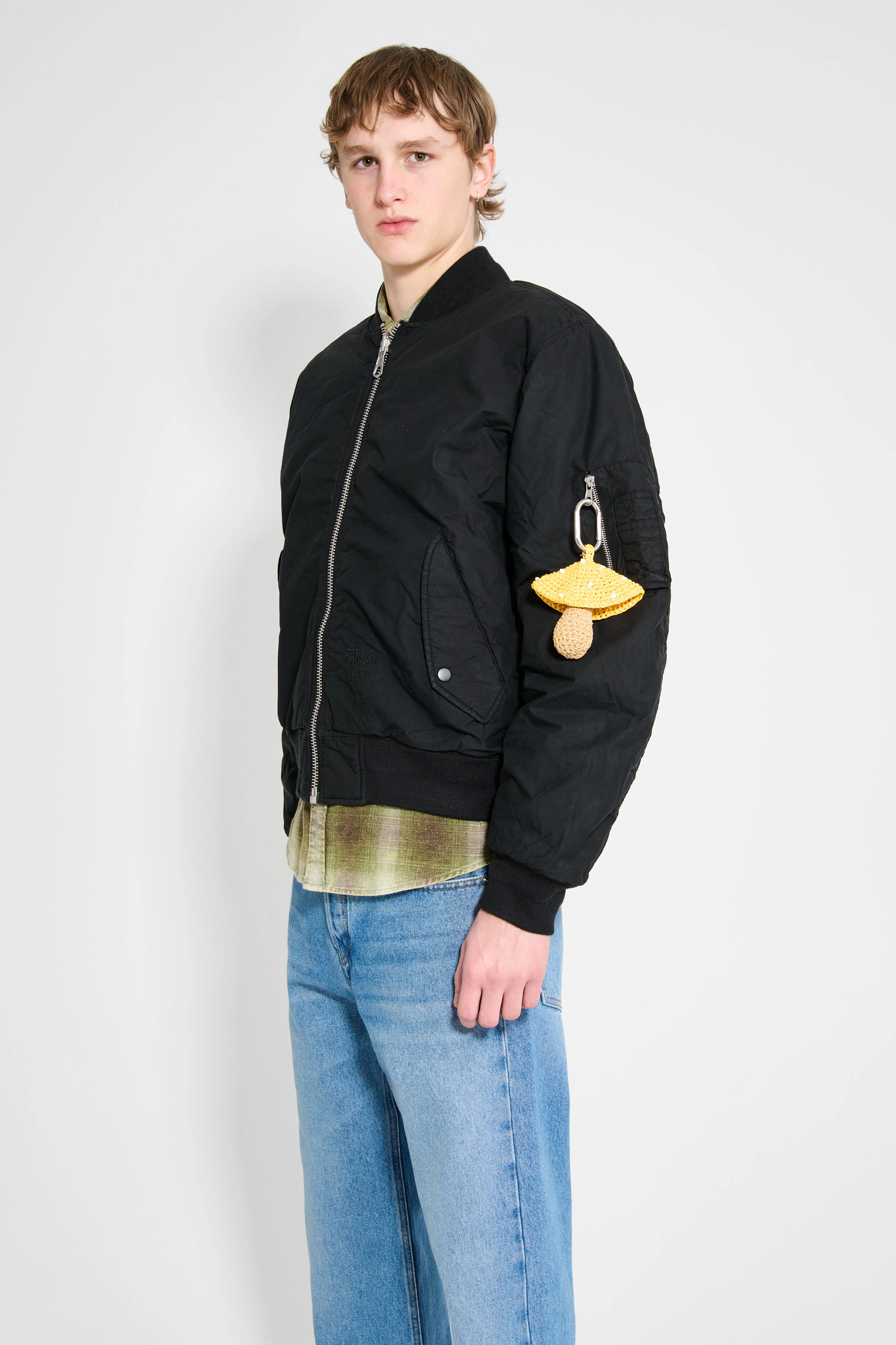 Stüssy Quilted Bomber Waxed Black sold by Tres Bien product image thumbnail 2