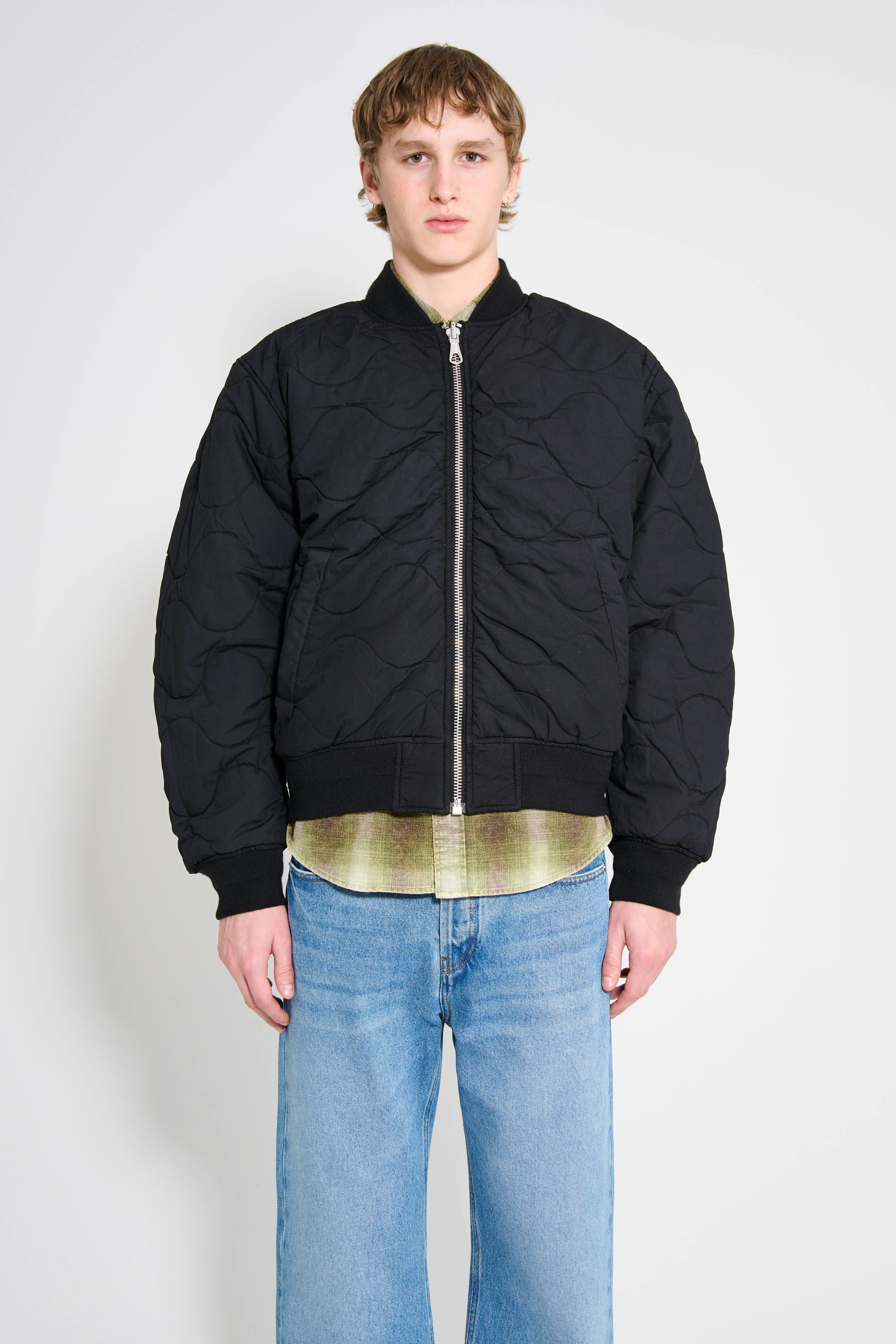 Stüssy Quilted Bomber Waxed Black sold by Tres Bien product image thumbnail 5