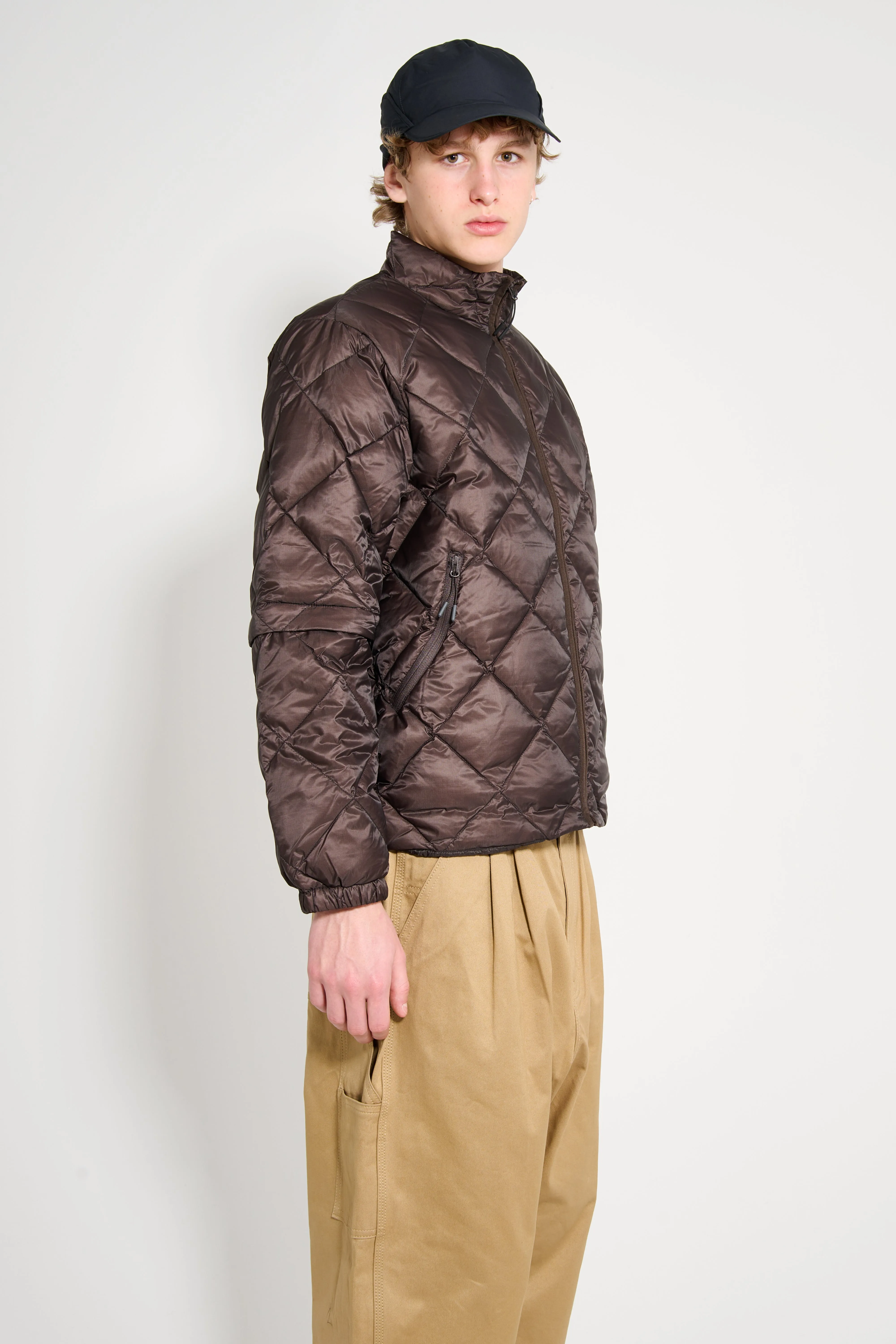 Hiking Patrol Light Down Zip Jacket Dark Brown sold by Tres Bien product image thumbnail 3