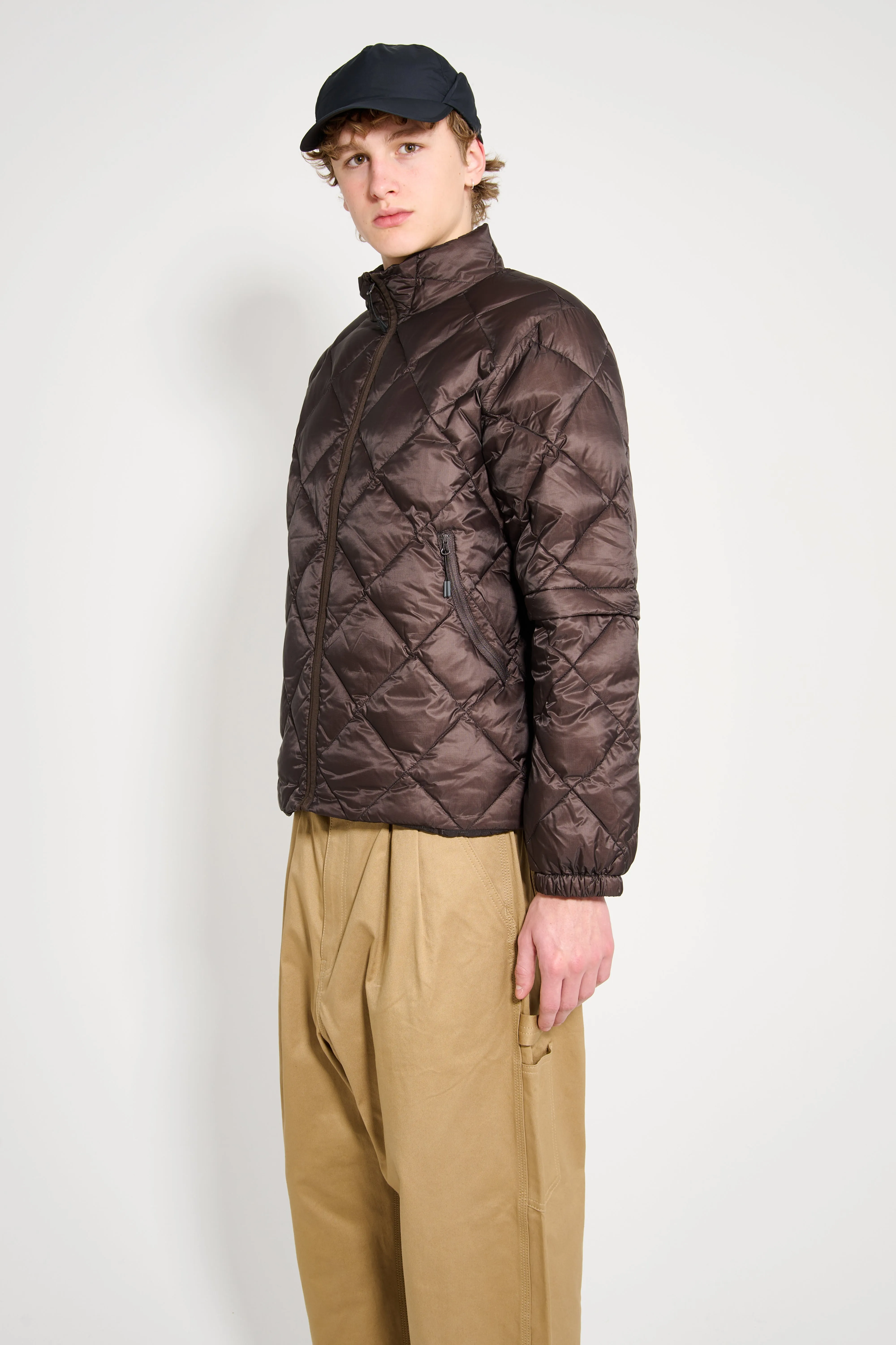 Hiking Patrol Light Down Zip Jacket Dark Brown sold by Tres Bien product image thumbnail 2