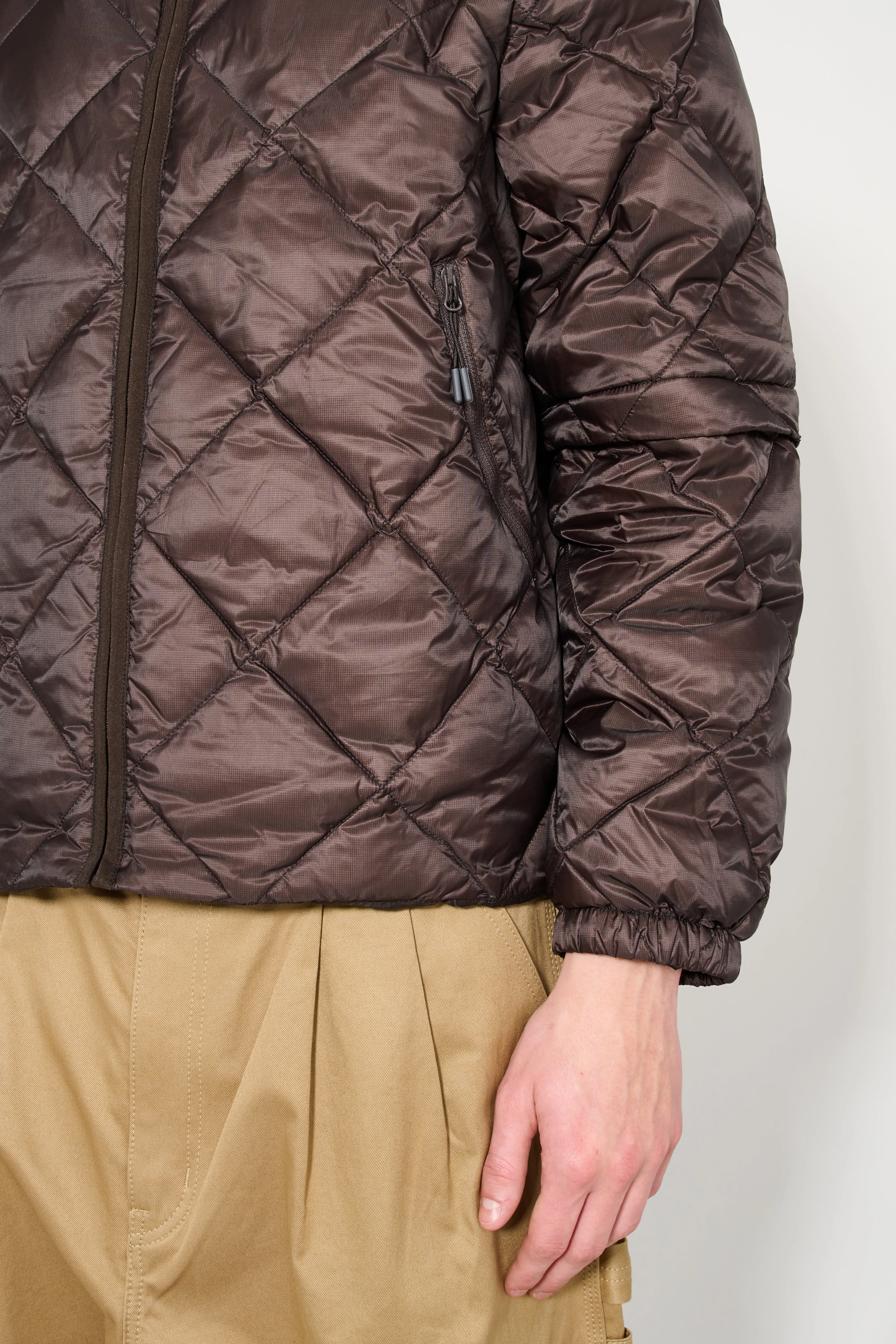 Hiking Patrol Light Down Zip Jacket Dark Brown sold by Tres Bien product image thumbnail 4