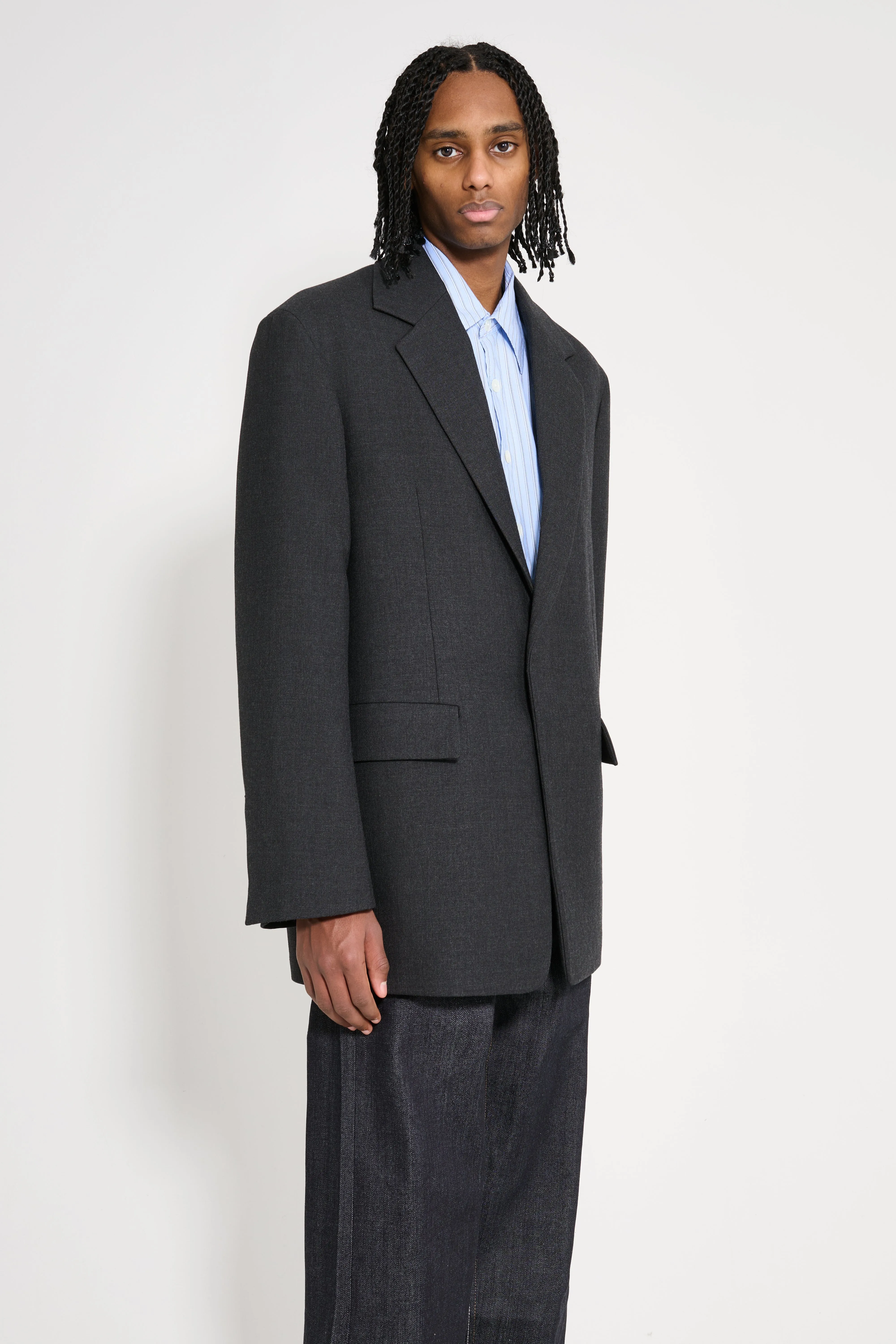 Jil Sander Padded Suit Jacket Charcoal sold by Tres Bien product image thumbnail 3